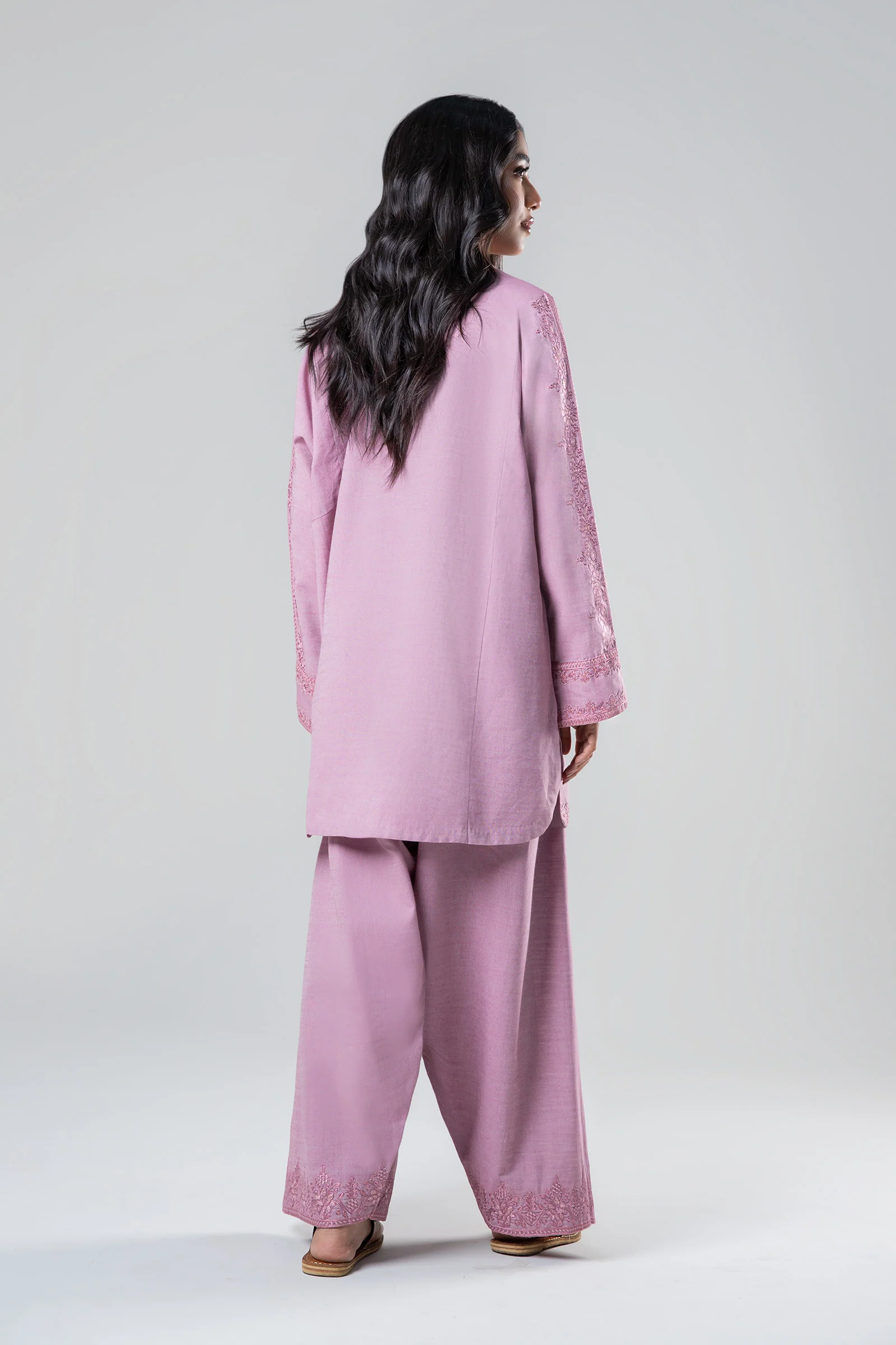 2 Pc Embroidered Yarn Dyed Suit - Image 8