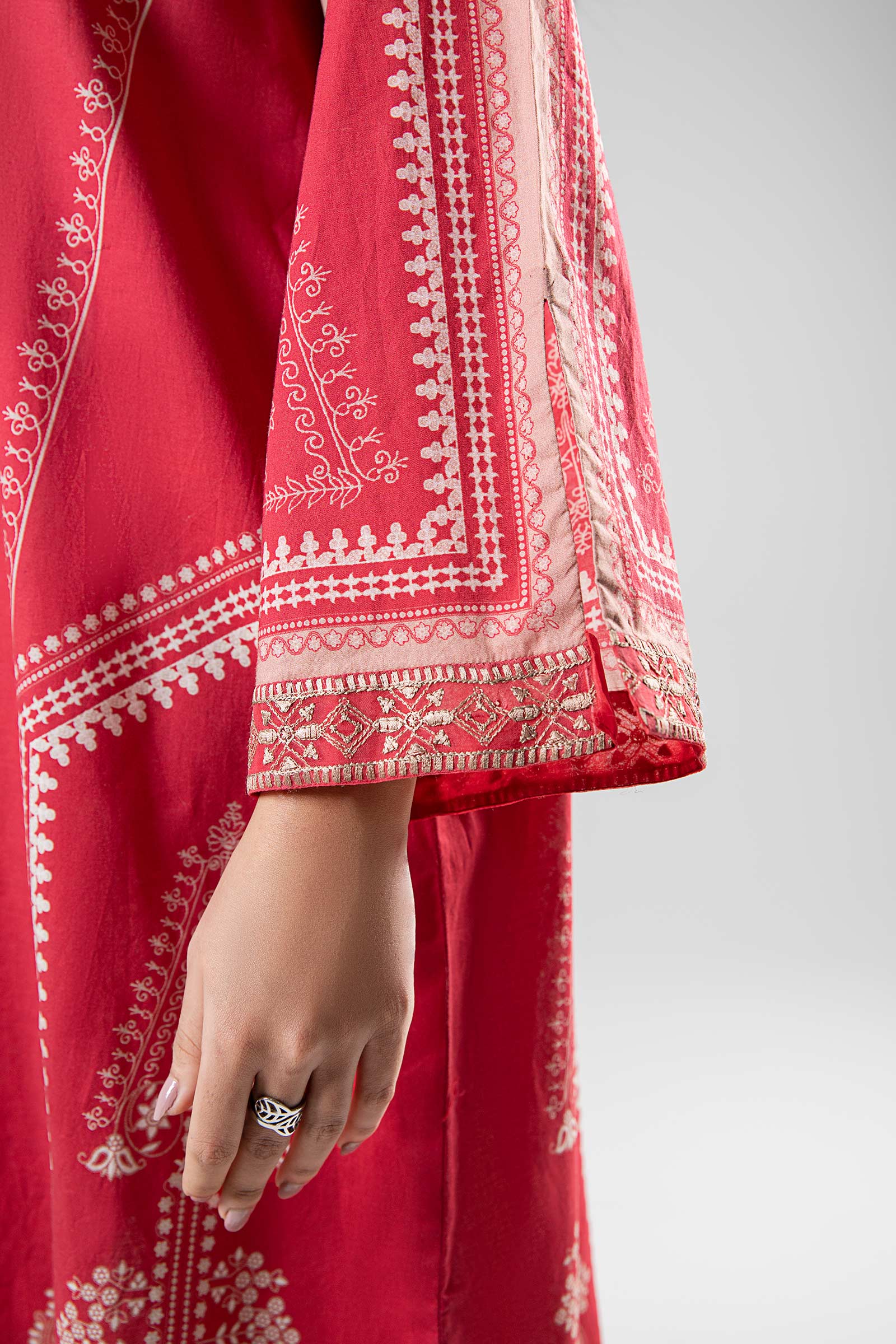 2 Pc Printed Cambric Suit - Image 5