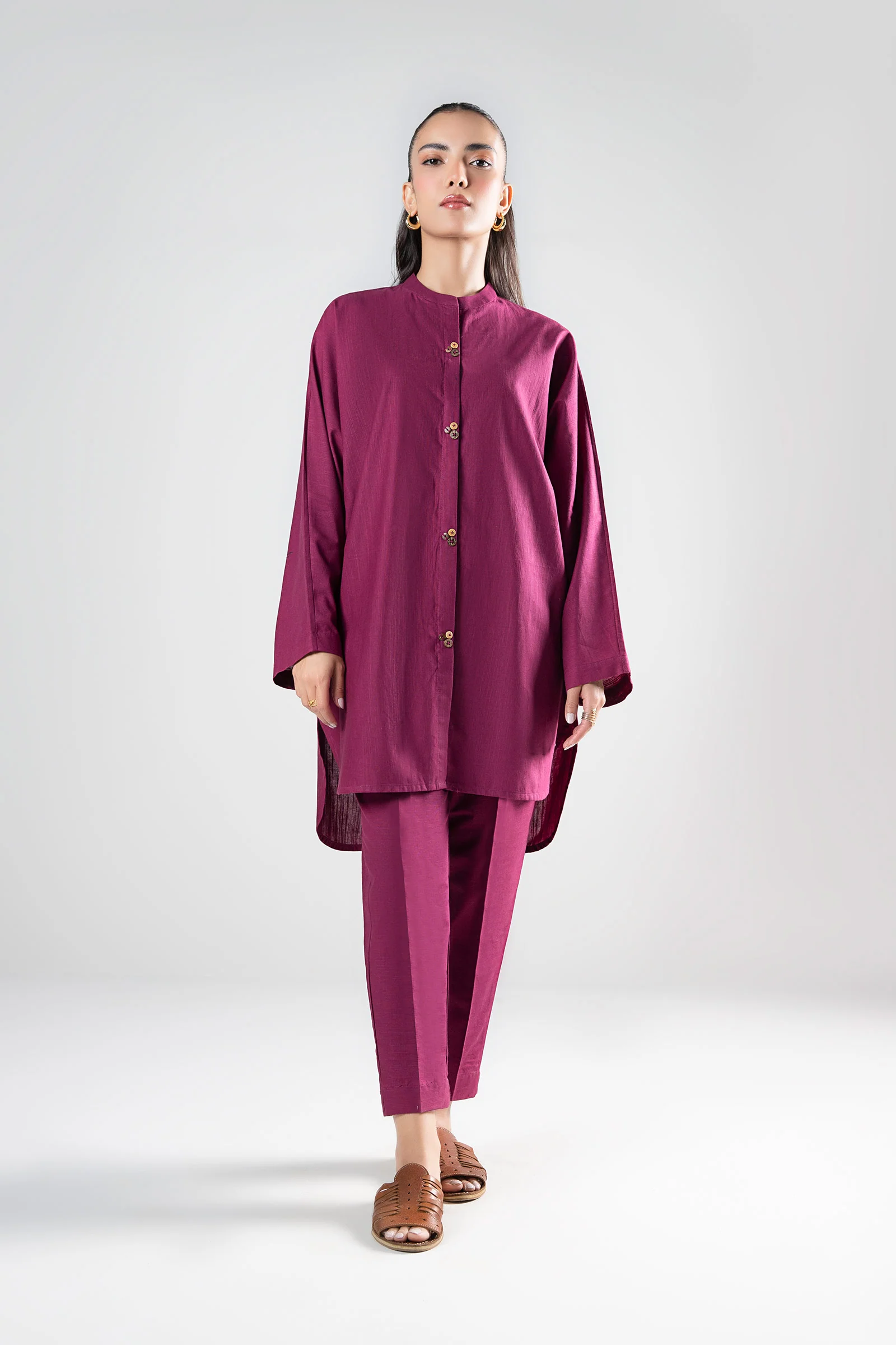 2 Pc Dyed Khaddar Suit
