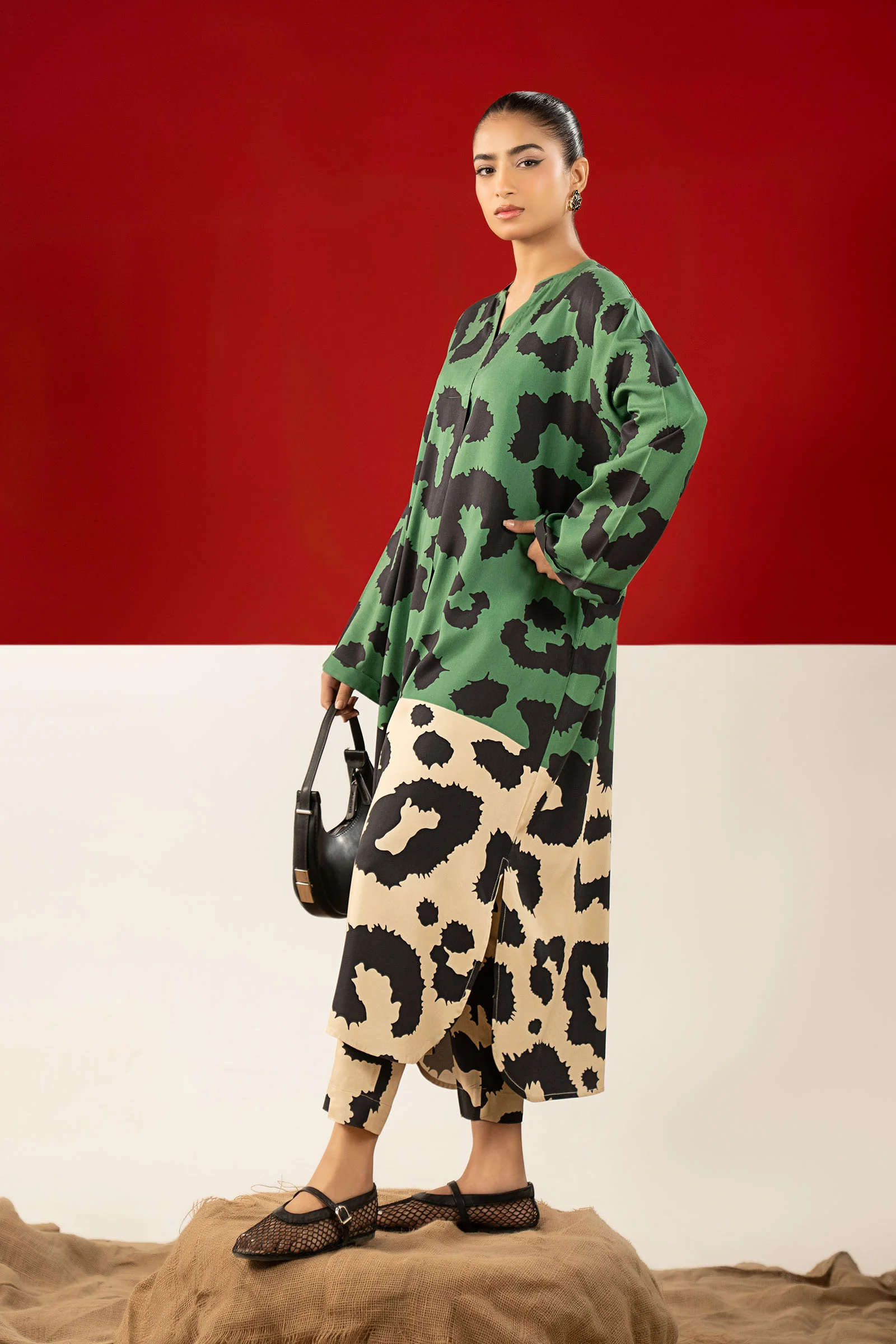 2 Pc Printed Twill Suit - Image 4