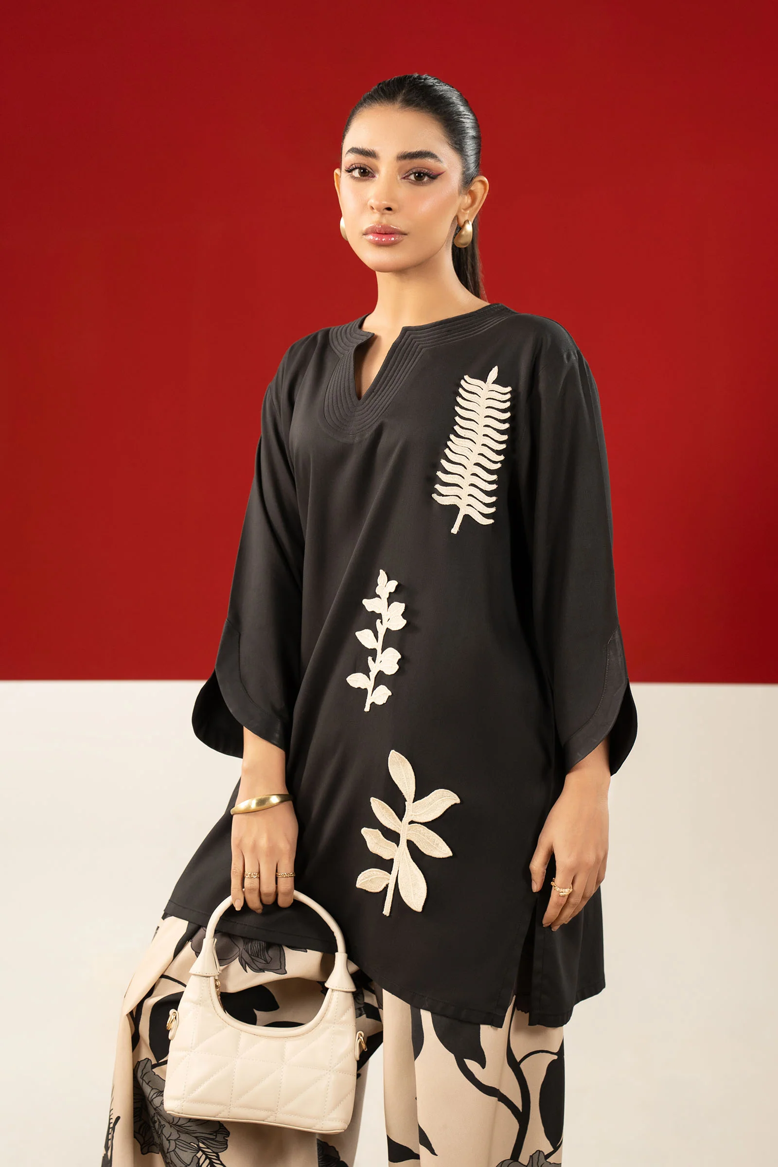 2 Pc Embroidered Twill Suit - Image 2
