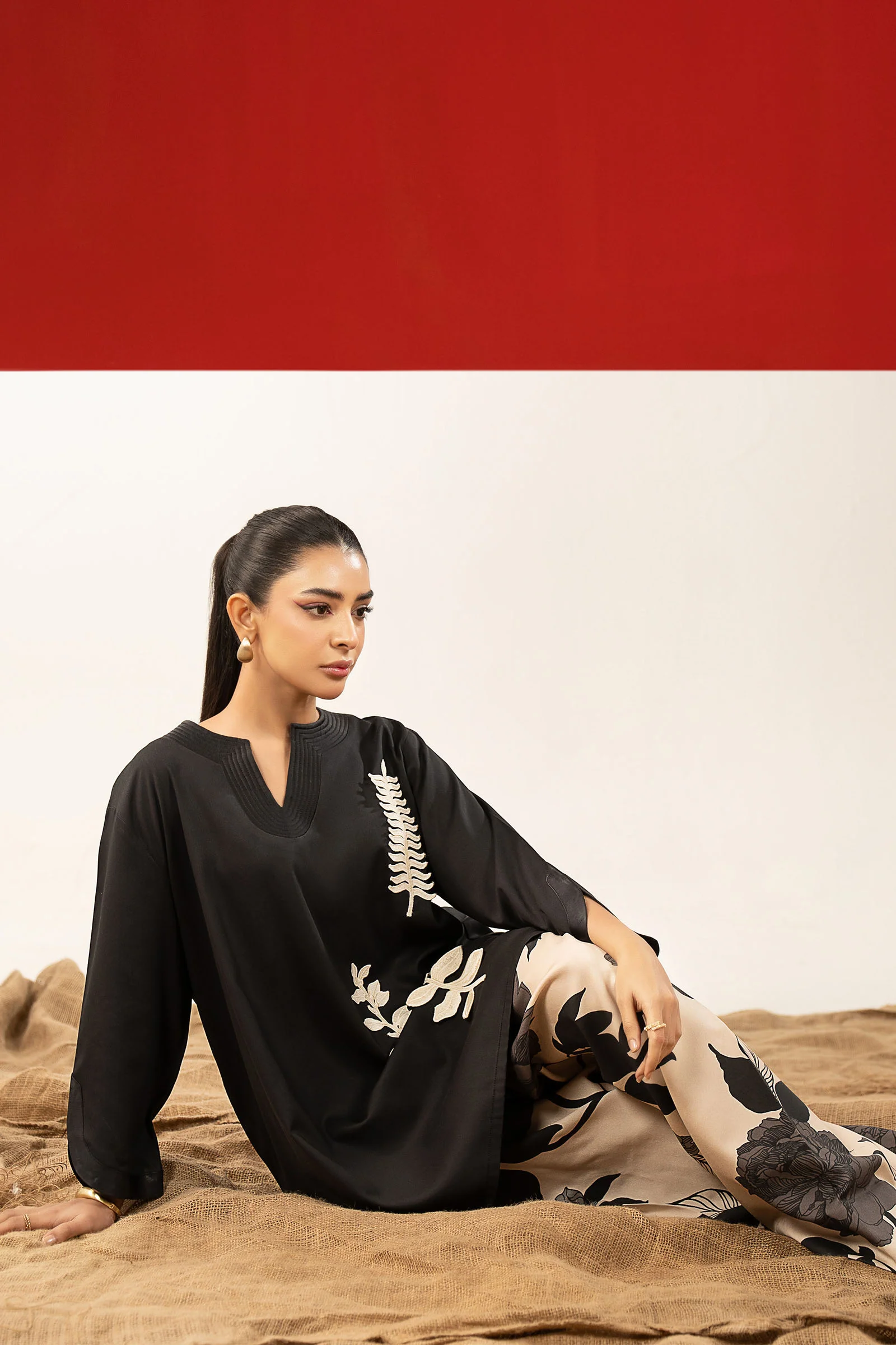 2 Pc Embroidered Twill Suit - Image 3