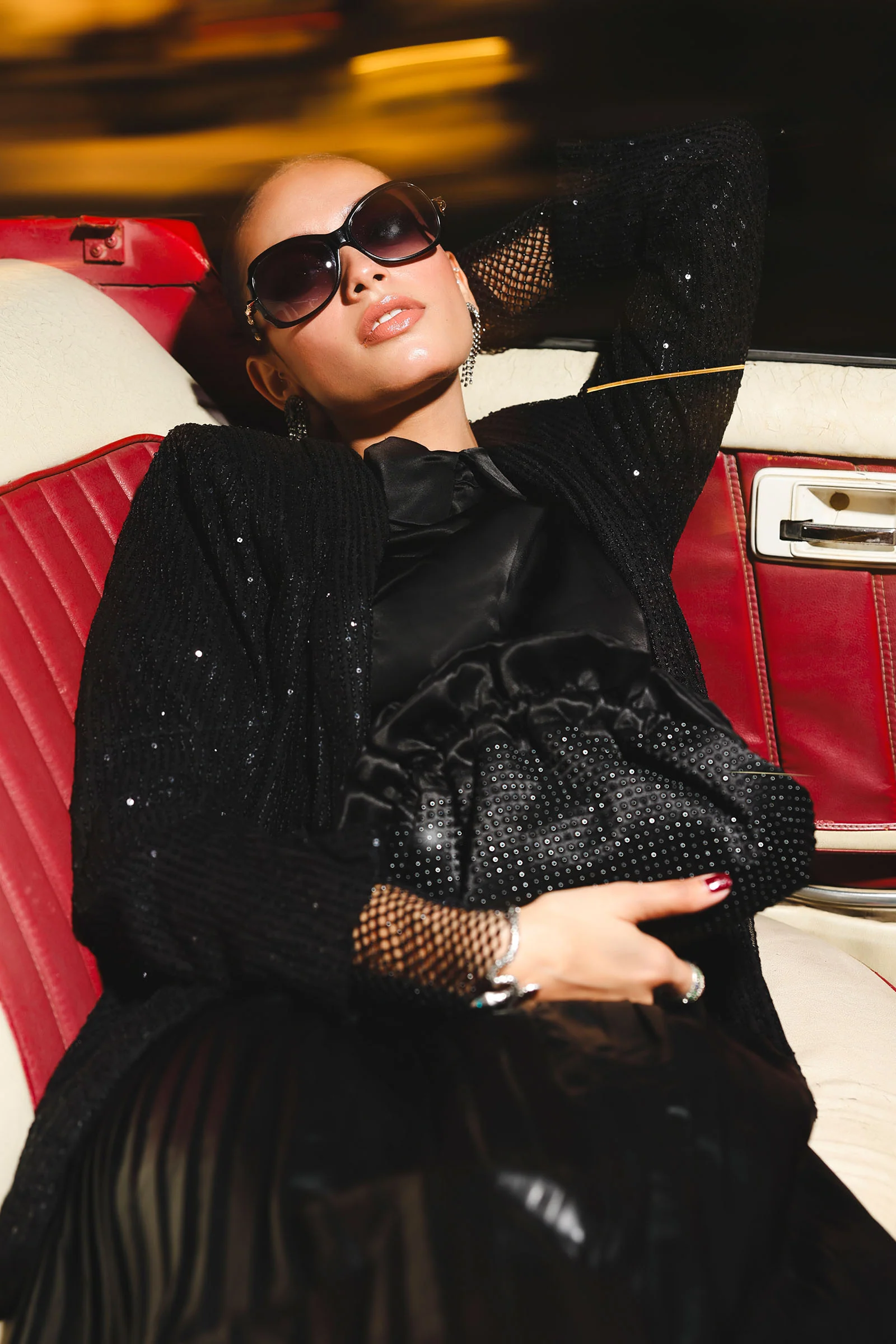 Ruched Pearl Clutch - Image 2