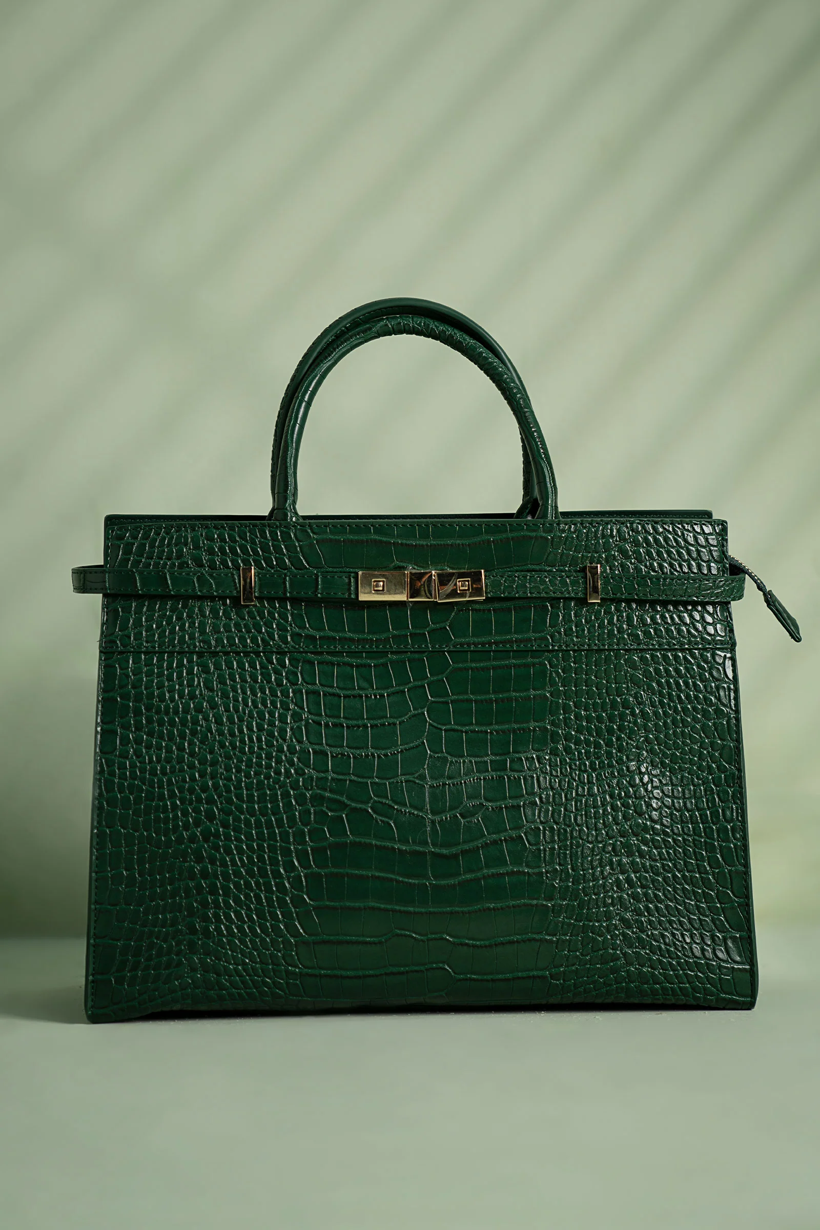 Belted Croc Tote - Image 6