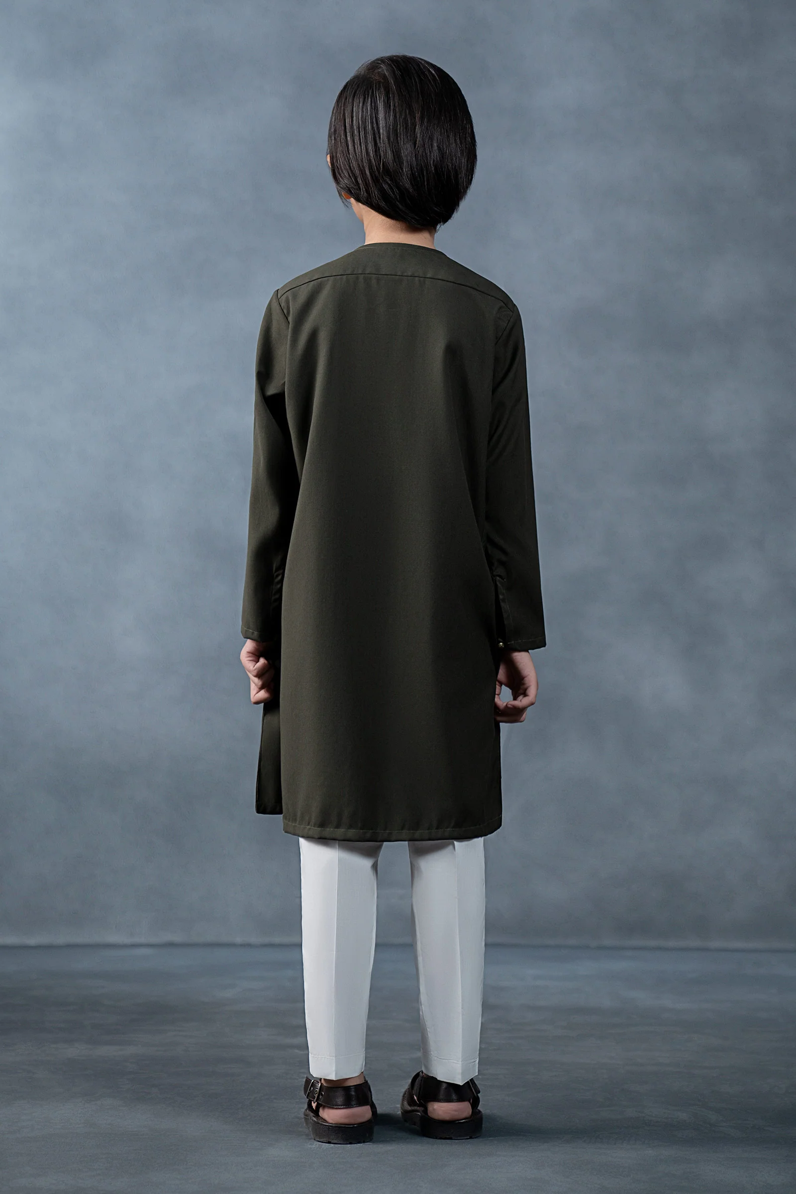 Embroidered Blended Kurta - Image 6