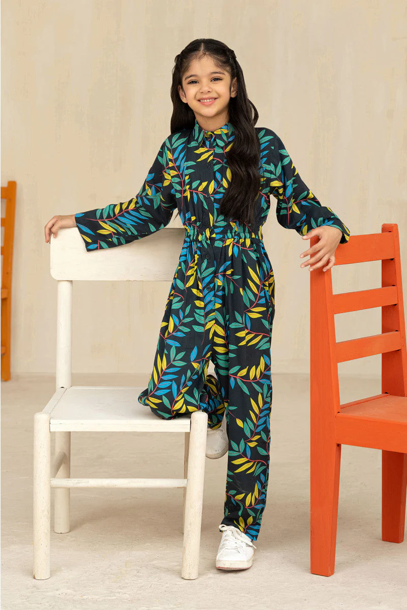 Jumpsuit Printed Blue MBK-W22-15 - Image 2