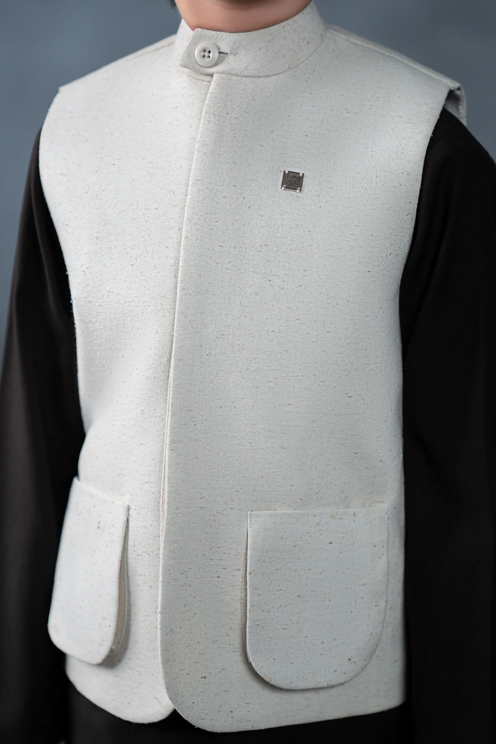 Natural Karandi Waistcoat - Image 2