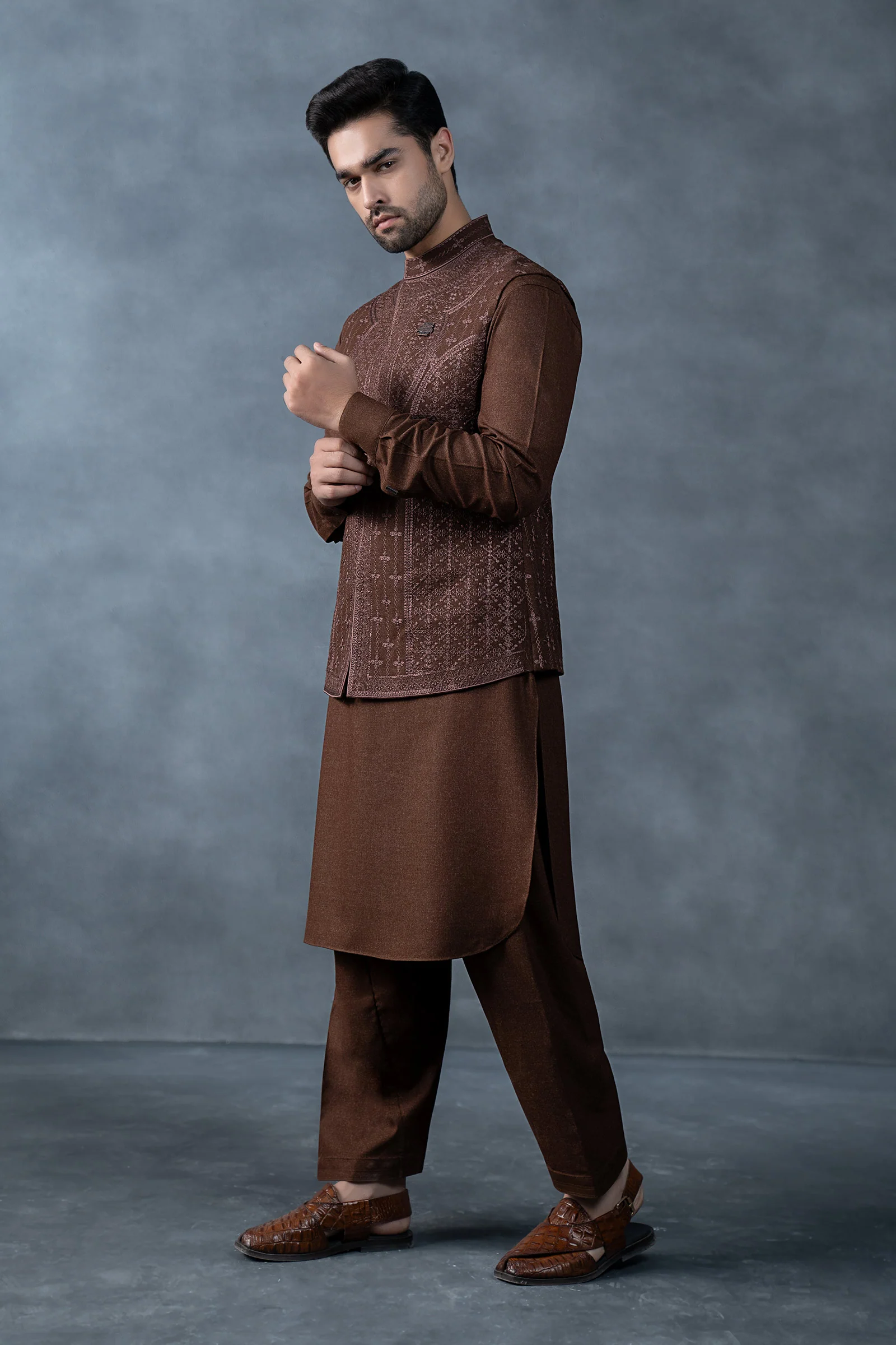 3 Piece Markhor (Polo) Wool Suit - Image 5