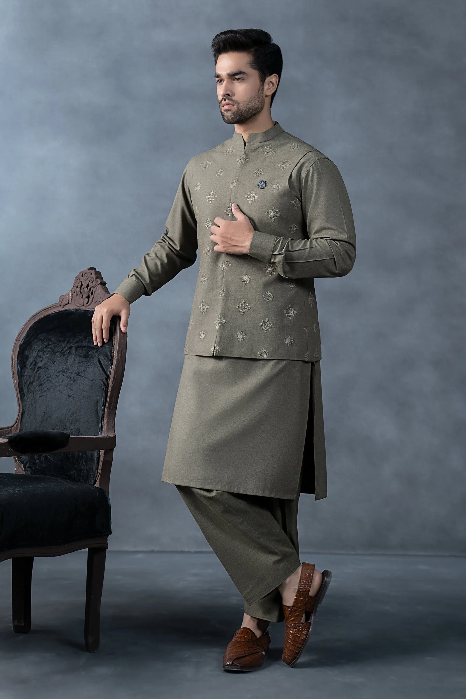 3 Piece Markhor (Polo) Wool Suit - Image 6