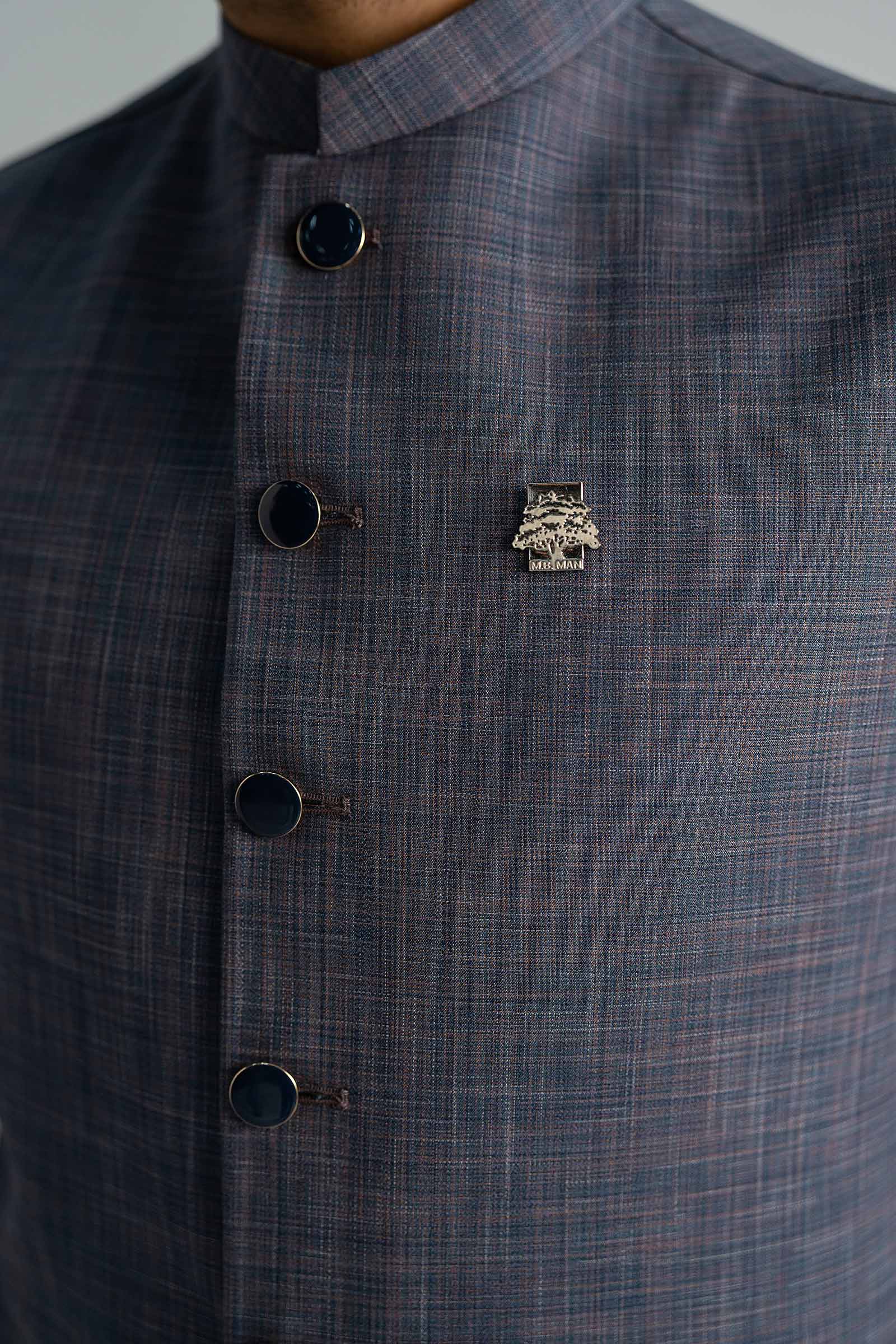 Blended Indigo Waistcoat - Image 3