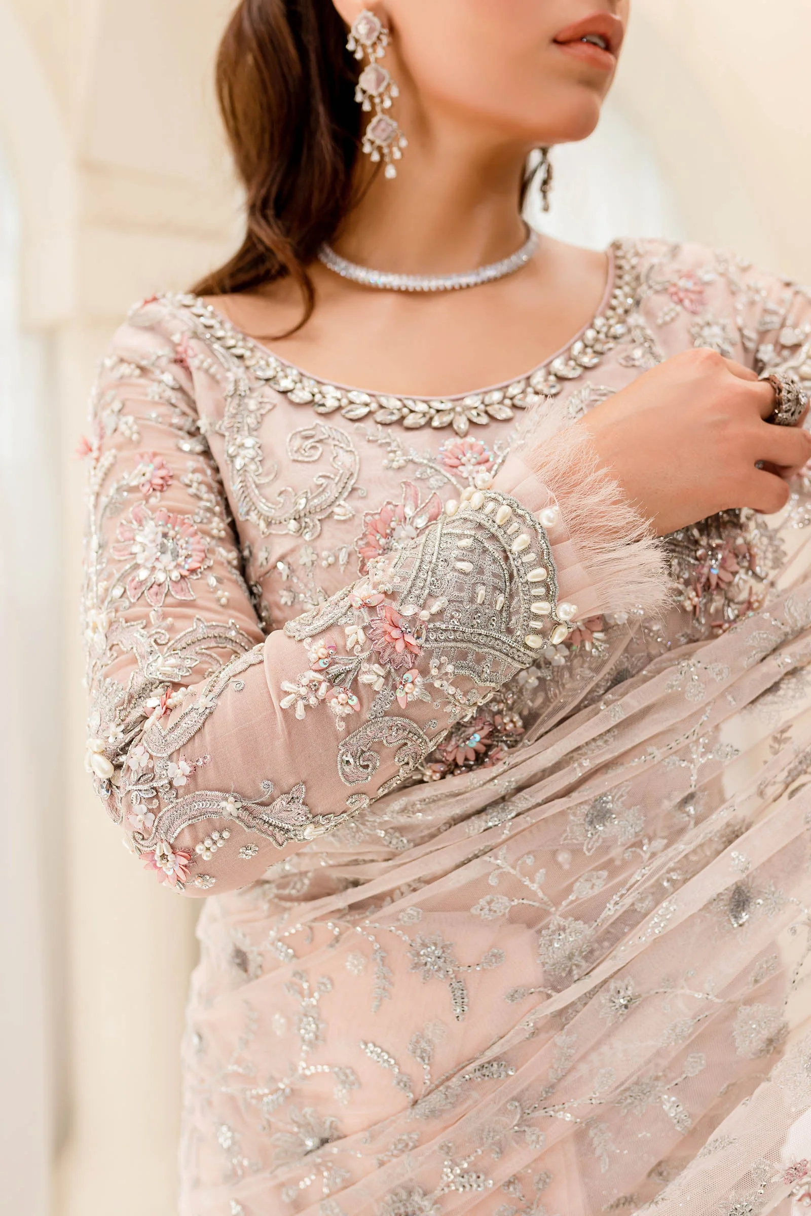 Maria B. Couture Pale Pink MC-909 - Image 4