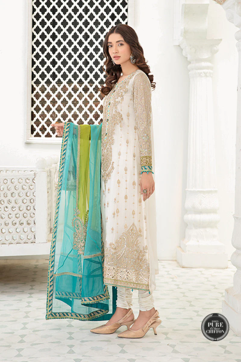 Suit Cream and Ferozi - MCS-21-107 - Image 3