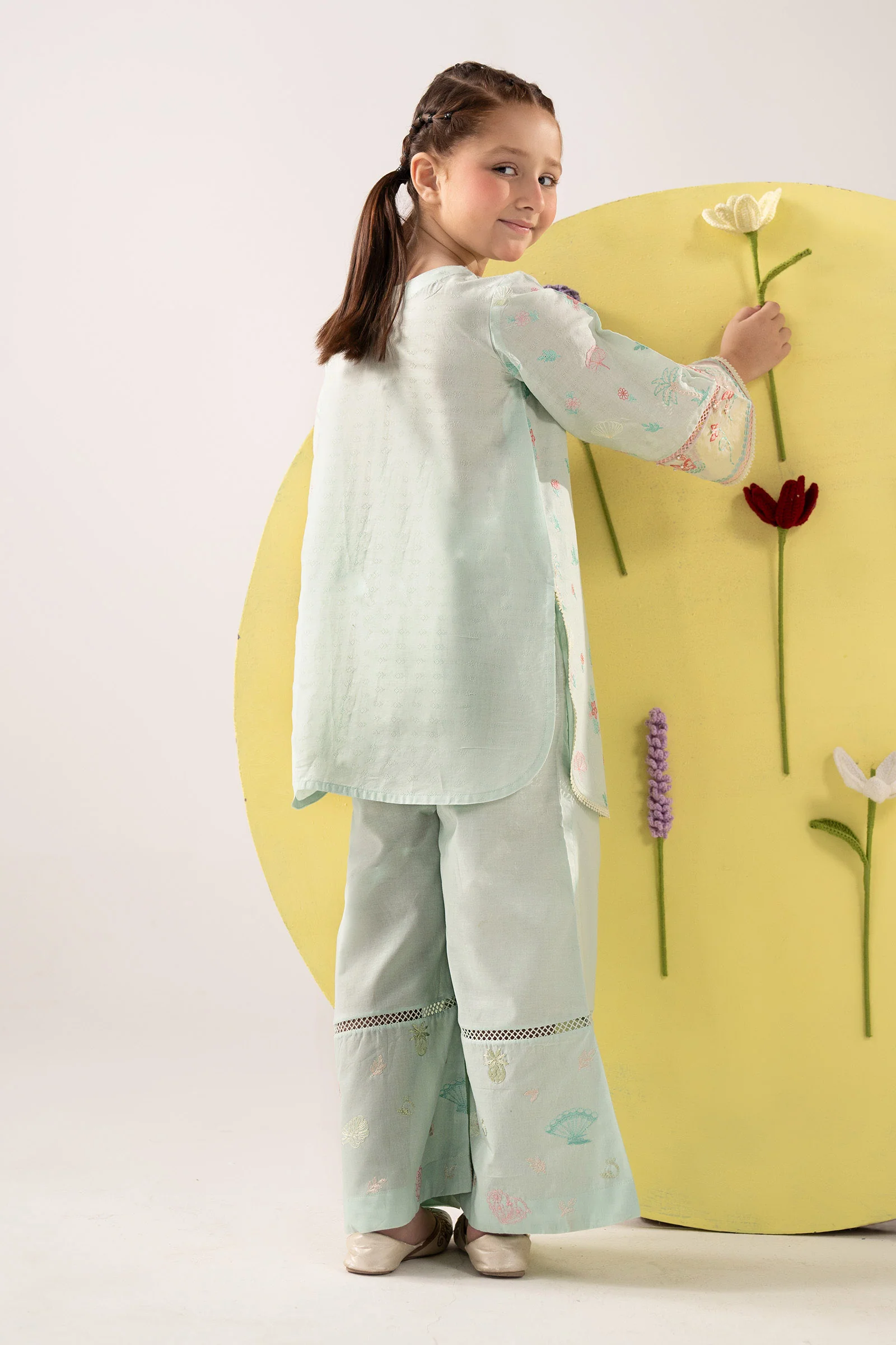 2 Piece Embroidered Dobby Lawn Suit - Image 5
