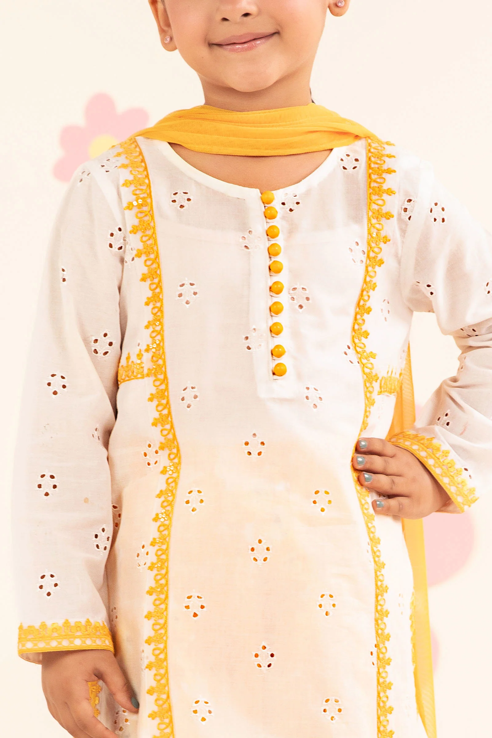 3 Piece Embroidered Lawn Suit - Image 3