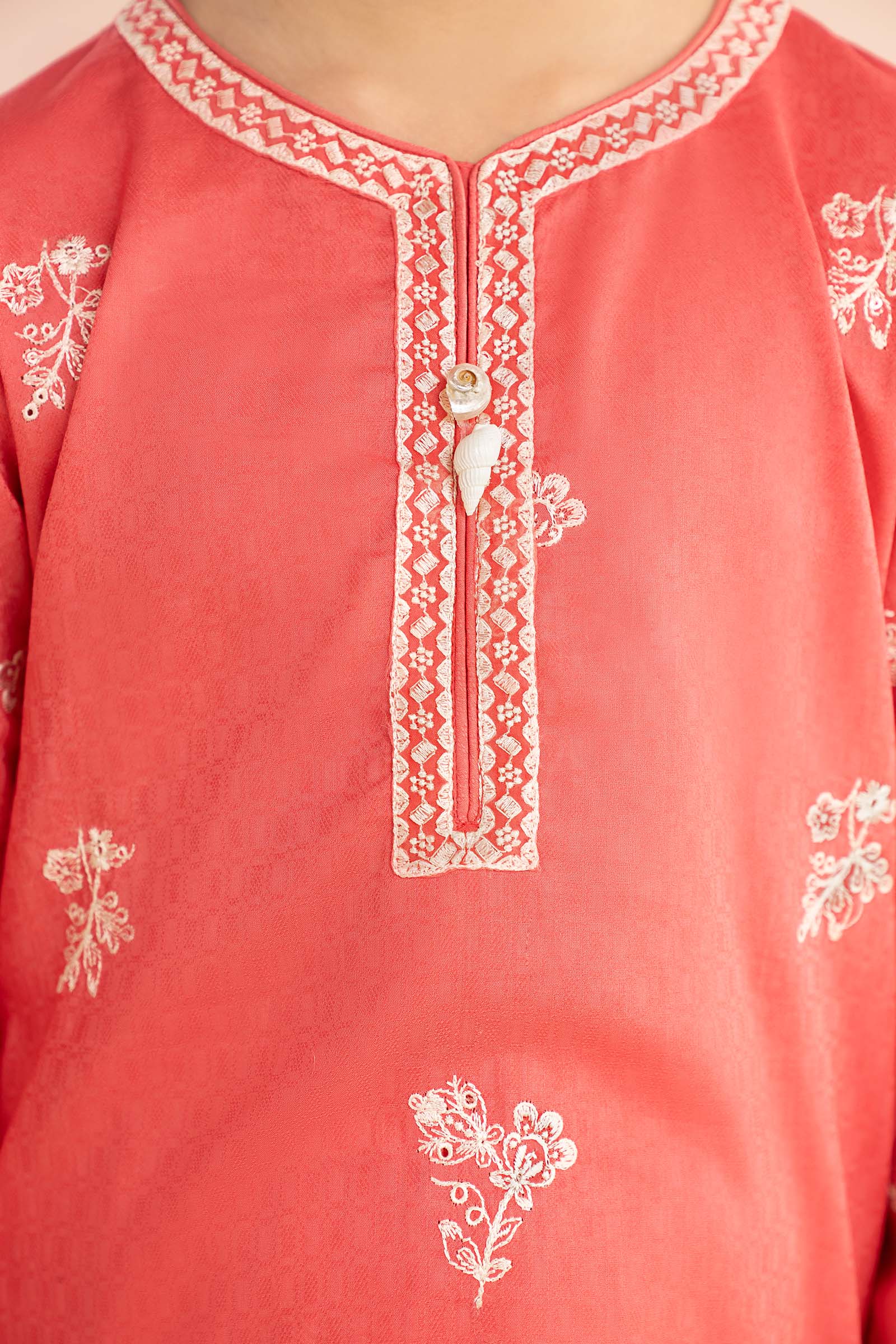 2 Piece Embroidered Dobby Lawn Suit - Image 3