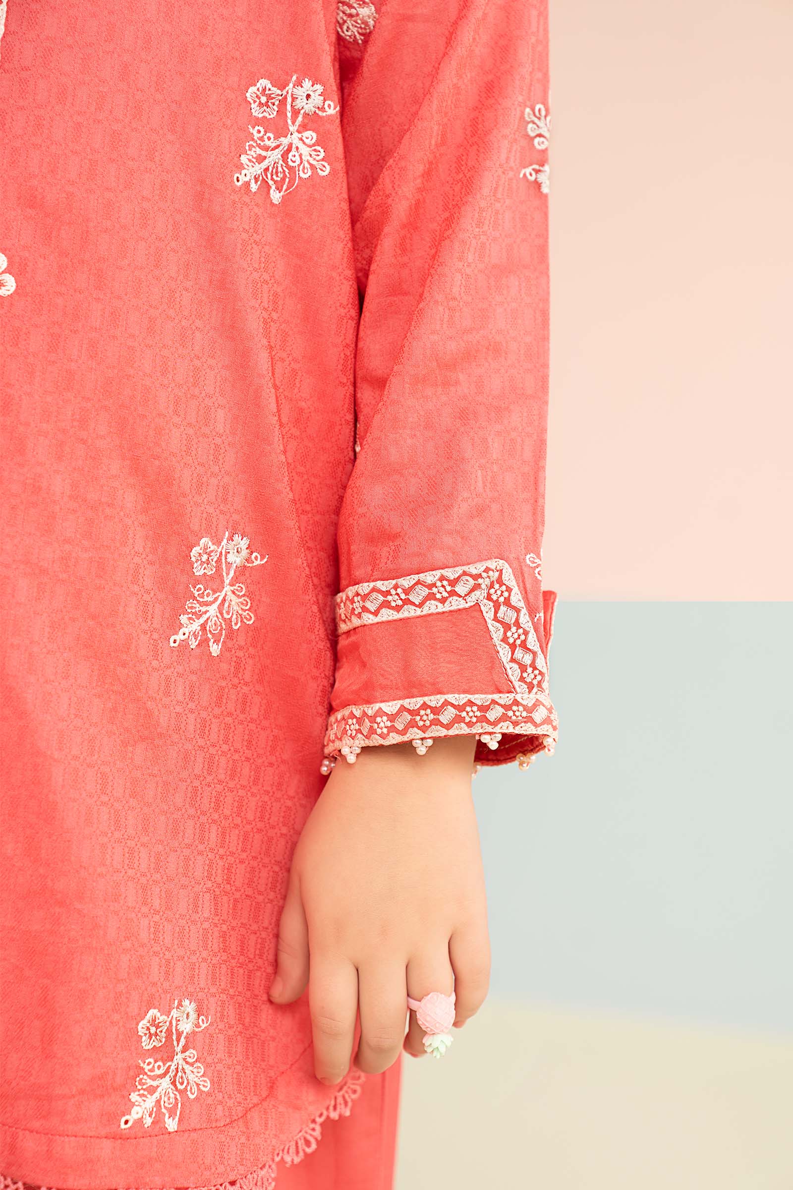2 Piece Embroidered Dobby Lawn Suit - Image 4