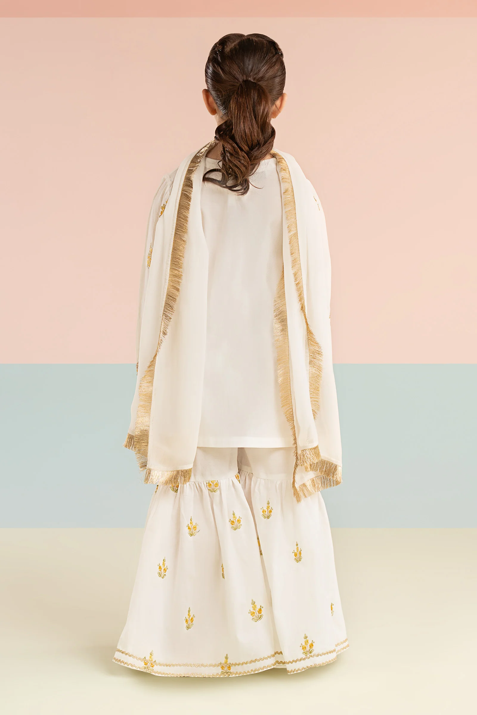 3 Piece Embroidered Dobby Lawn Suit - Image 9