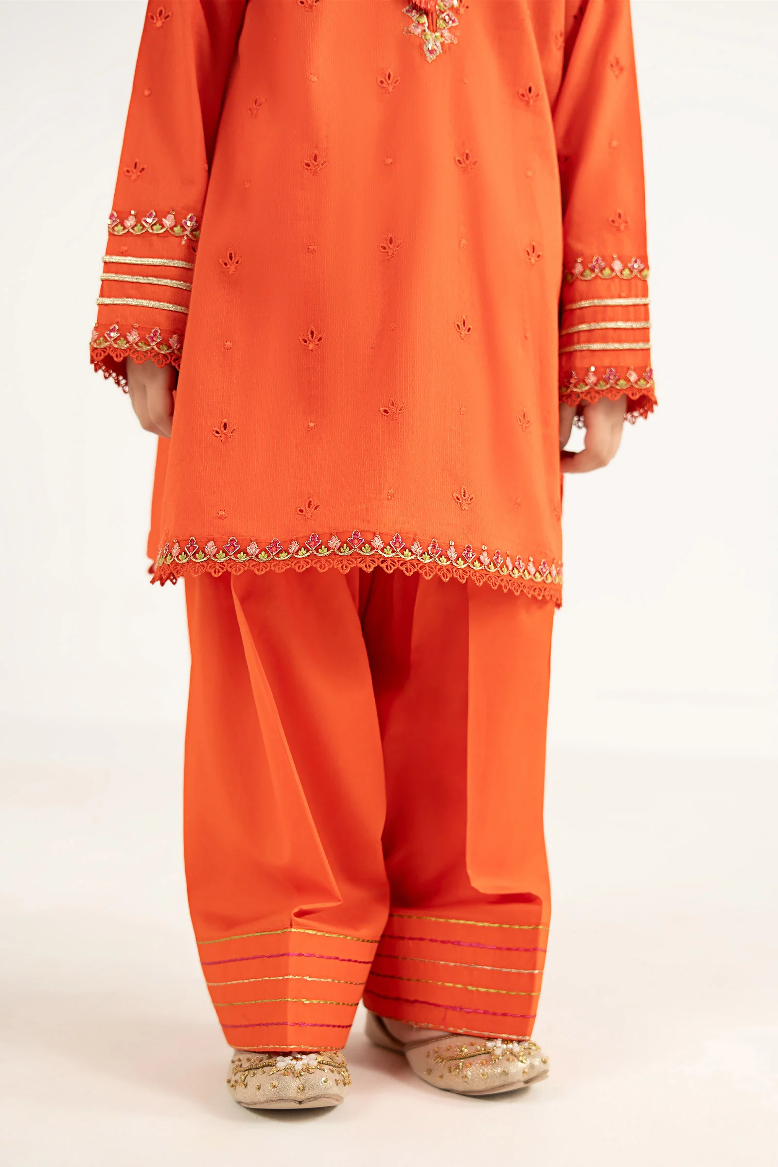 3 Piece Embroidered Dobby Lawn Suit - Image 5
