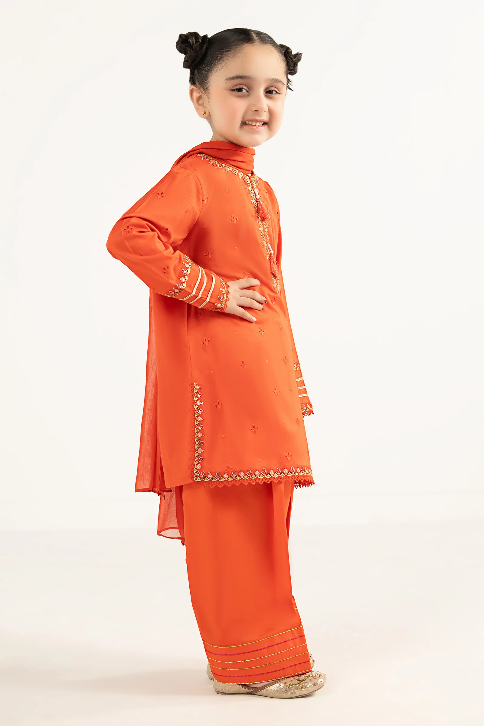 3 Piece Embroidered Dobby Lawn Suit - Image 7