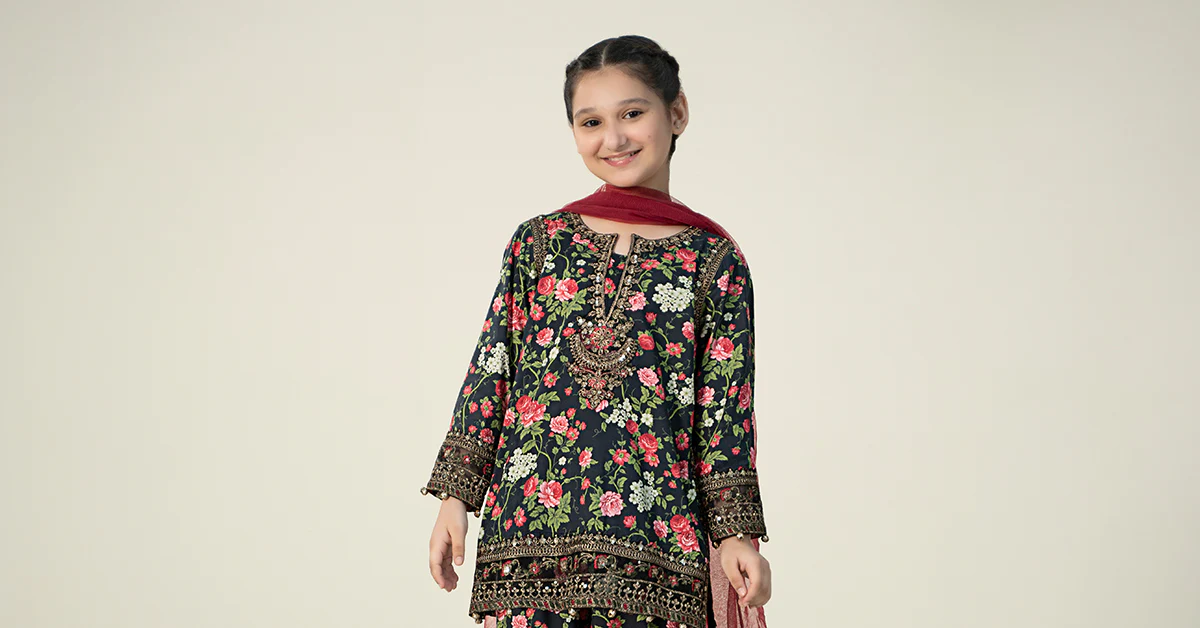 3 Piece Printed Linen Suit - Image 6