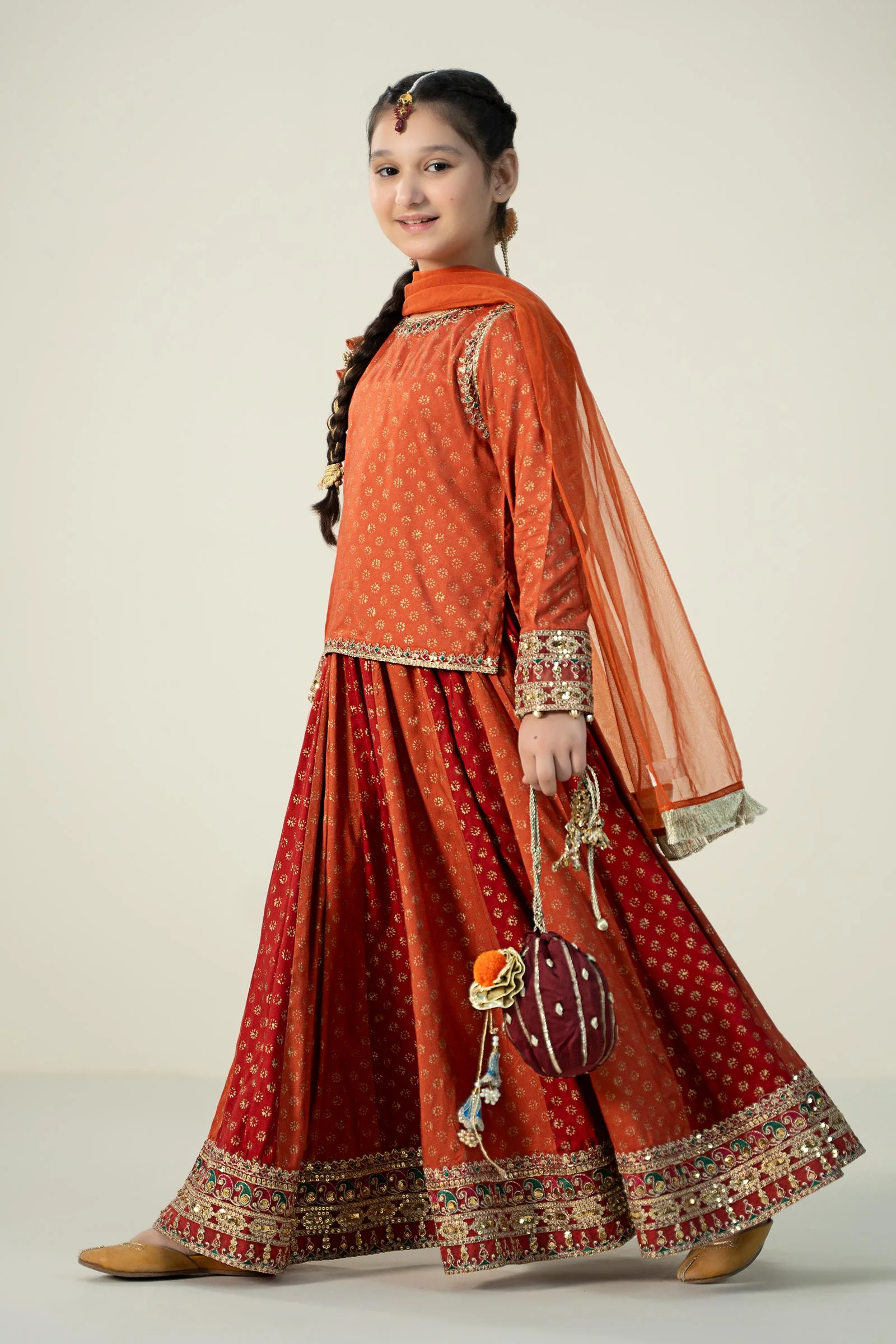 3 Piece Printed Linen Suit - Image 6