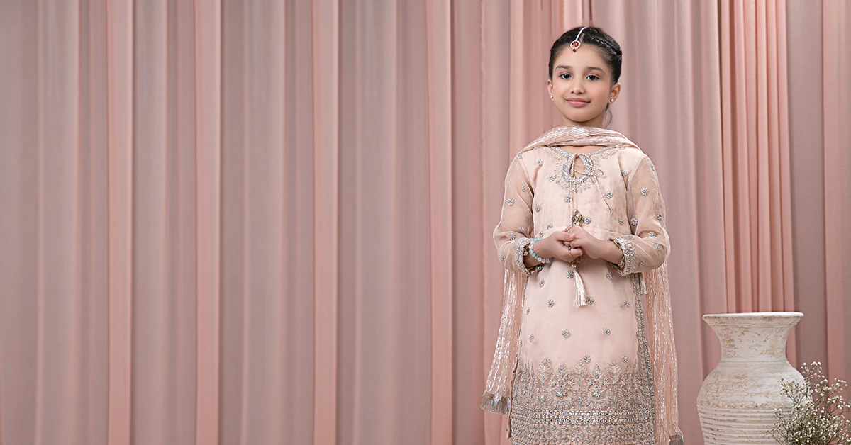 3 Piece Embroidered Organza Suit - Image 7