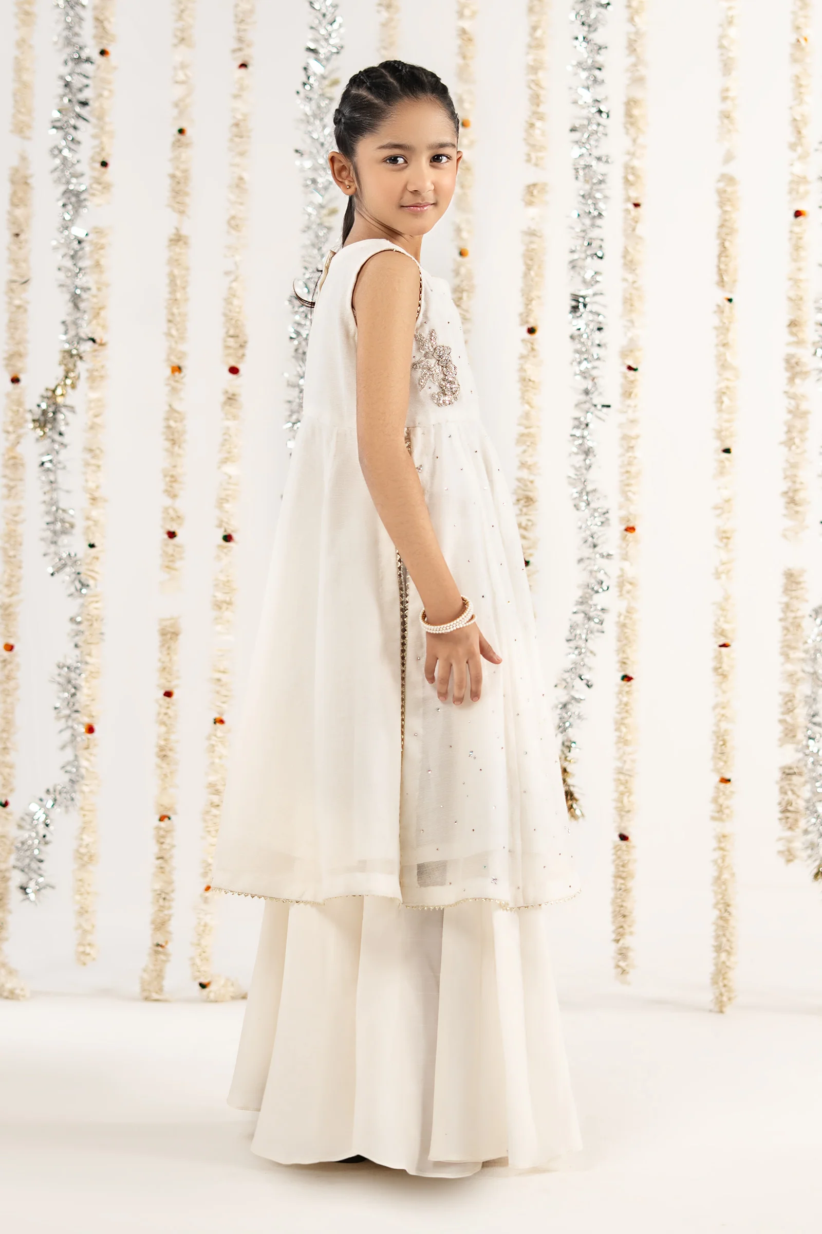 2 Piece Embroidered Cotton Net Suit - Image 7