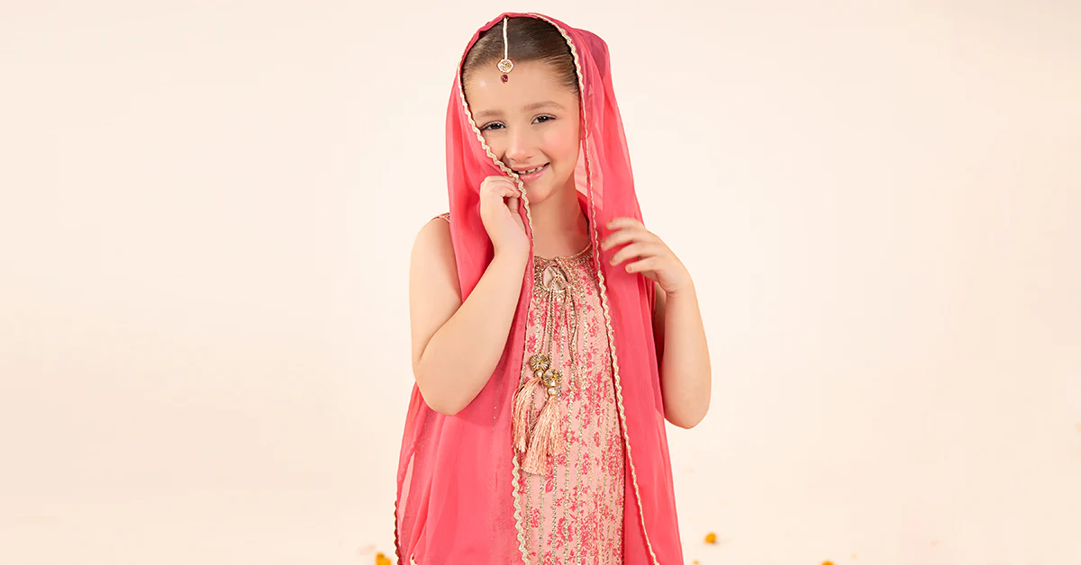 3 Piece Embroidered Raw Silk Suit - Image 7