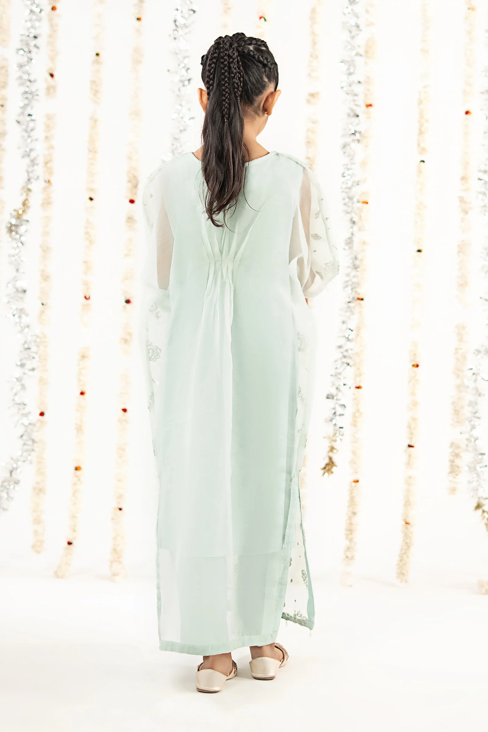 2 Piece Embroidered Organza Suit - Image 8