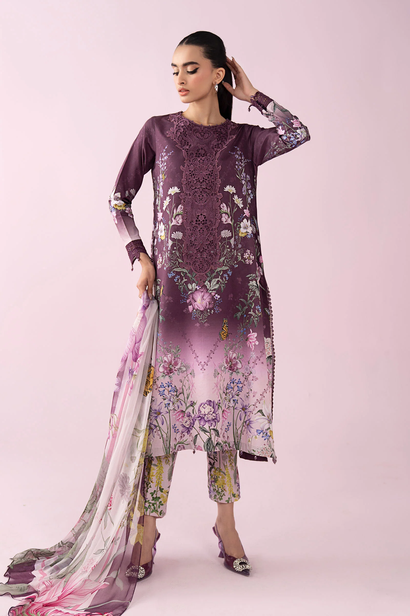 3 Piece Embroidered Lawn Suit