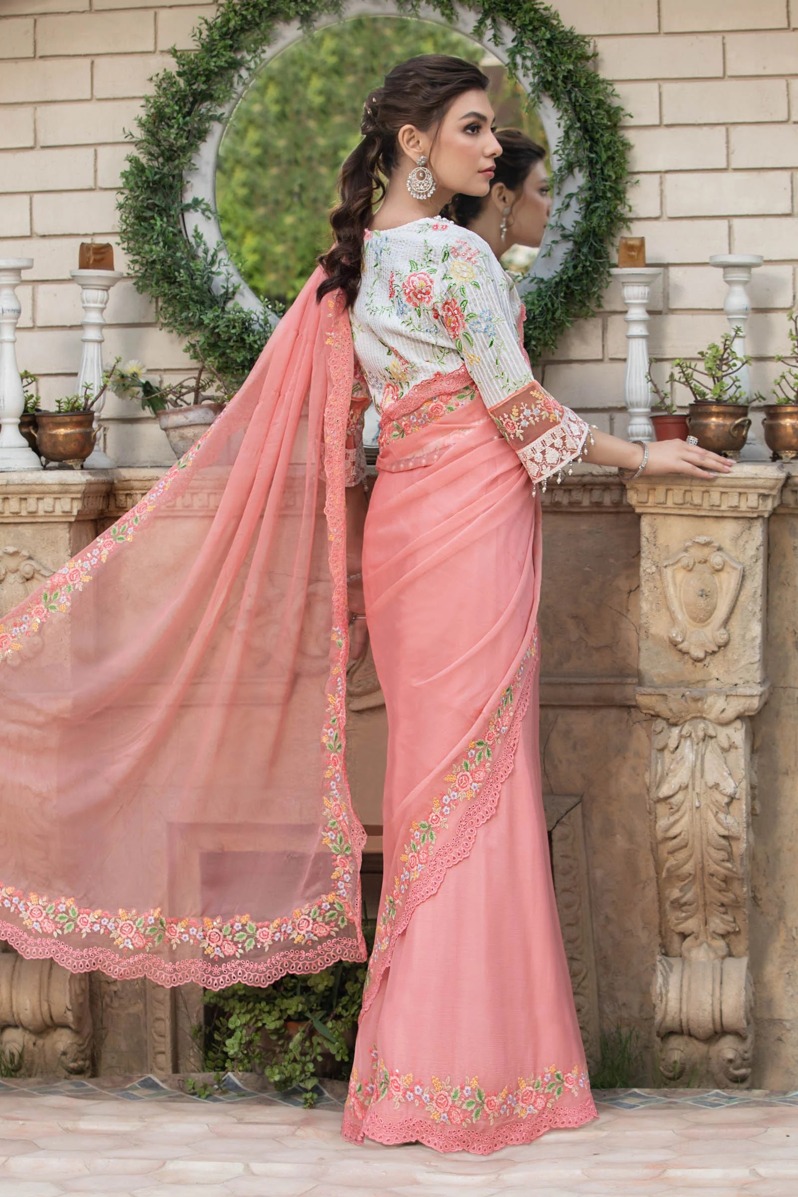 Saree Pink SF-EF23-31 - Image 6