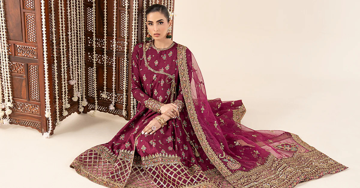 3 Piece Printed Raw Silk Suit - Image 7