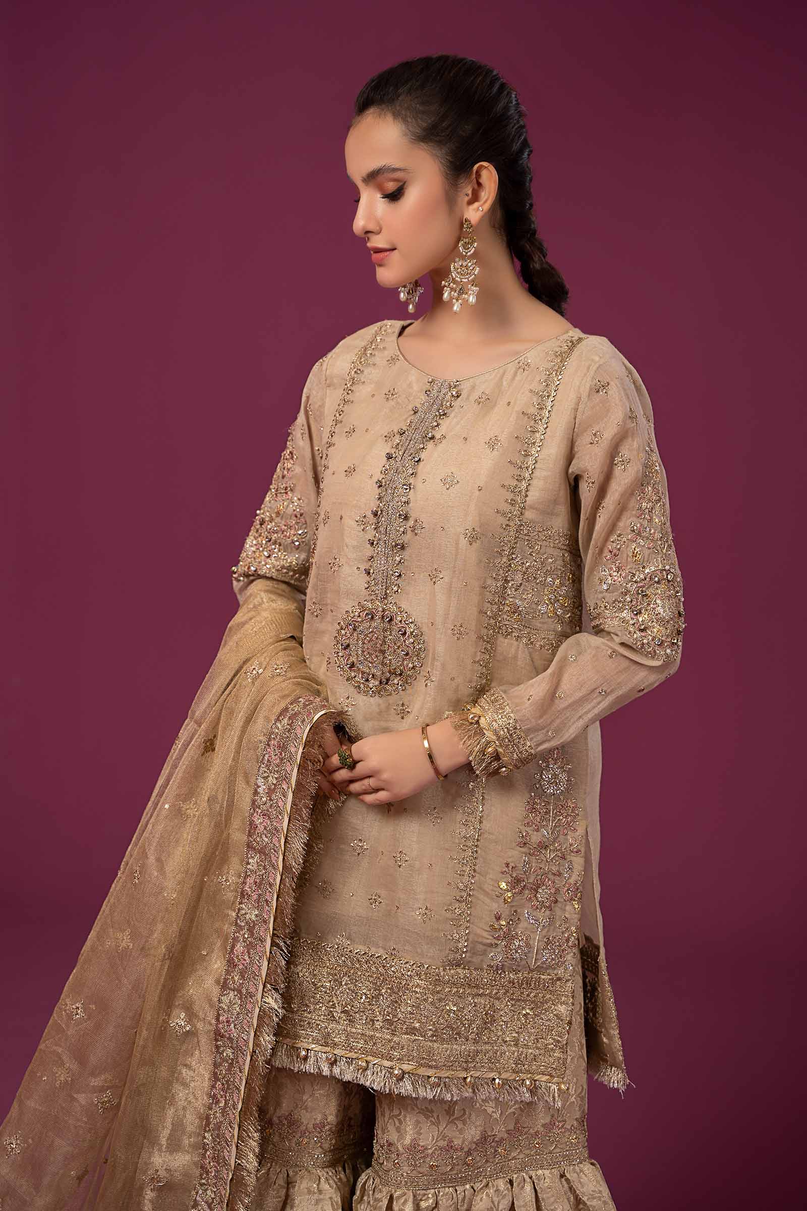 3 Piece Embroidered Masoori Suit - Image 2