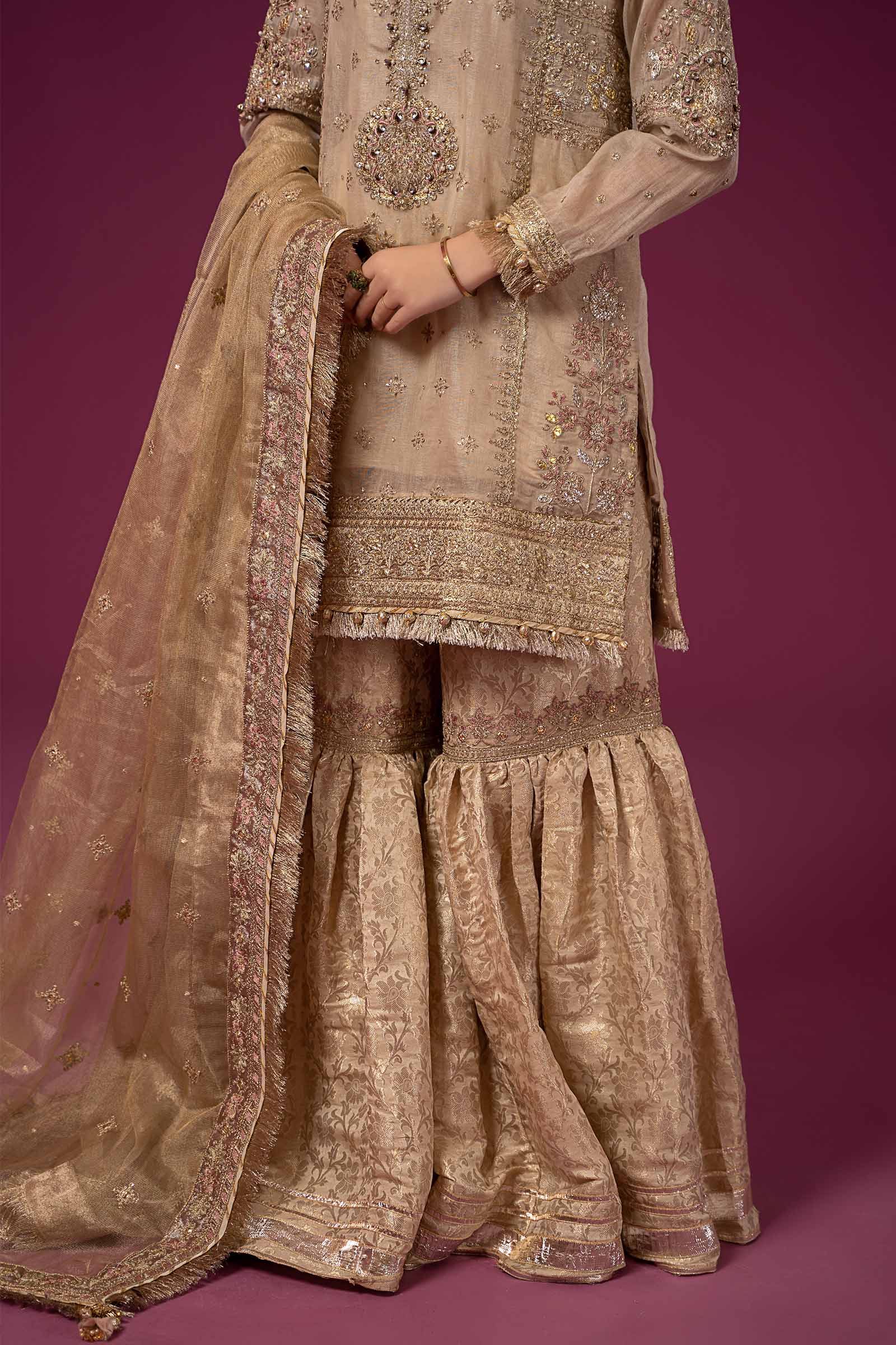 3 Piece Embroidered Masoori Suit - Image 6