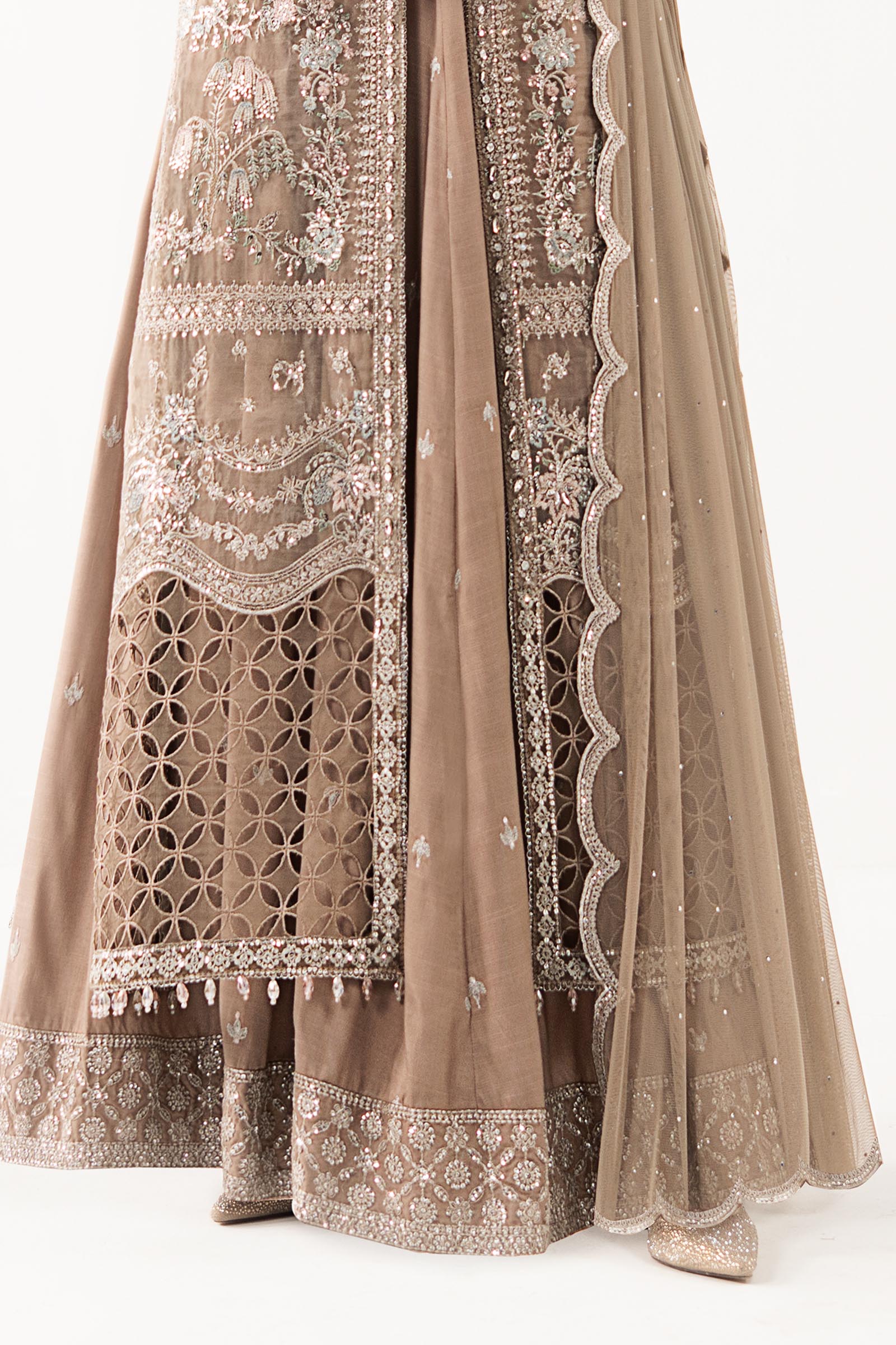 3 Piece Embroidered Organza Suit - Image 6