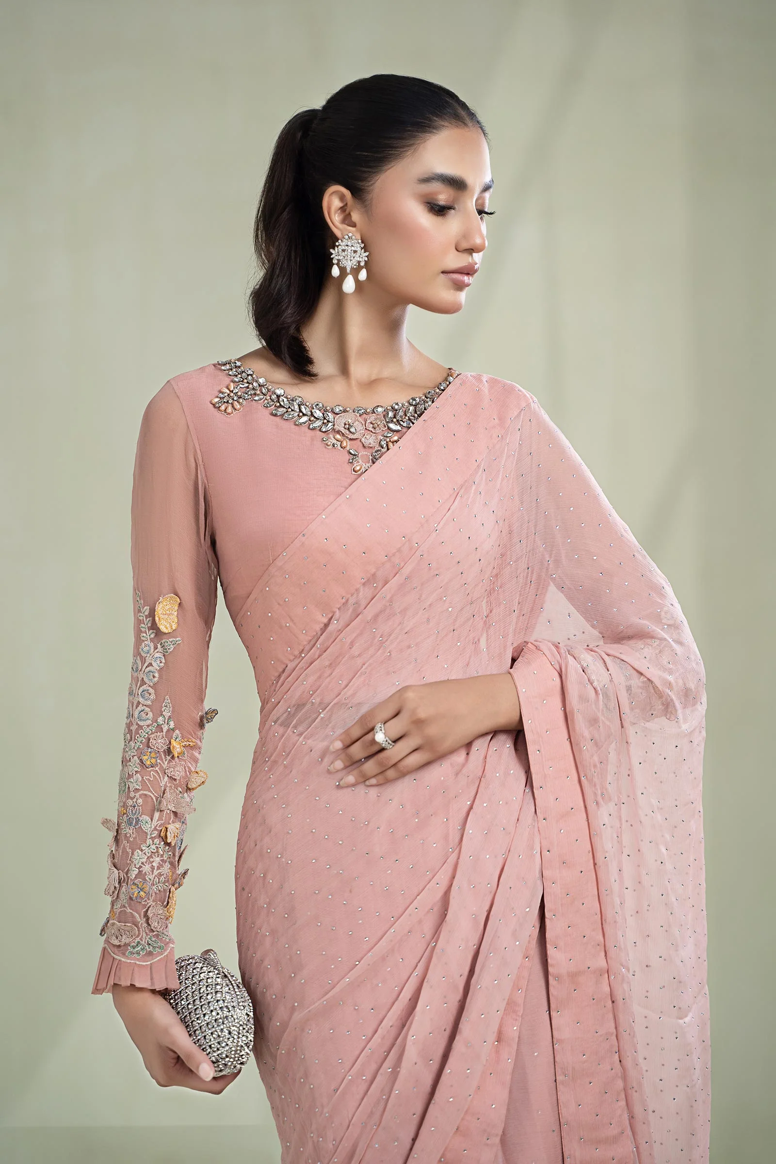 Saree Pink SF-W23-34 - Image 2