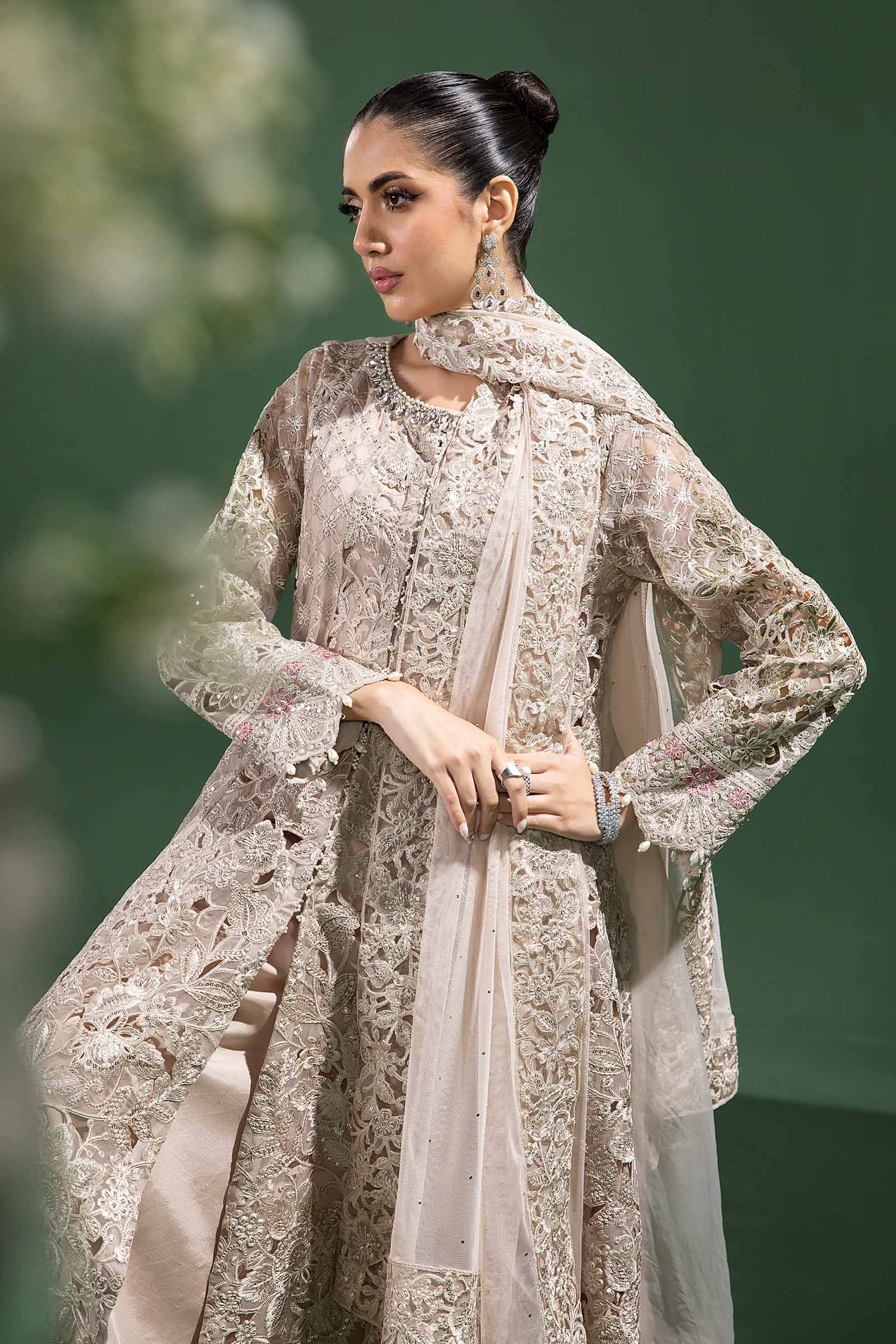 3 Piece Embroidered Organza Suit - Image 3
