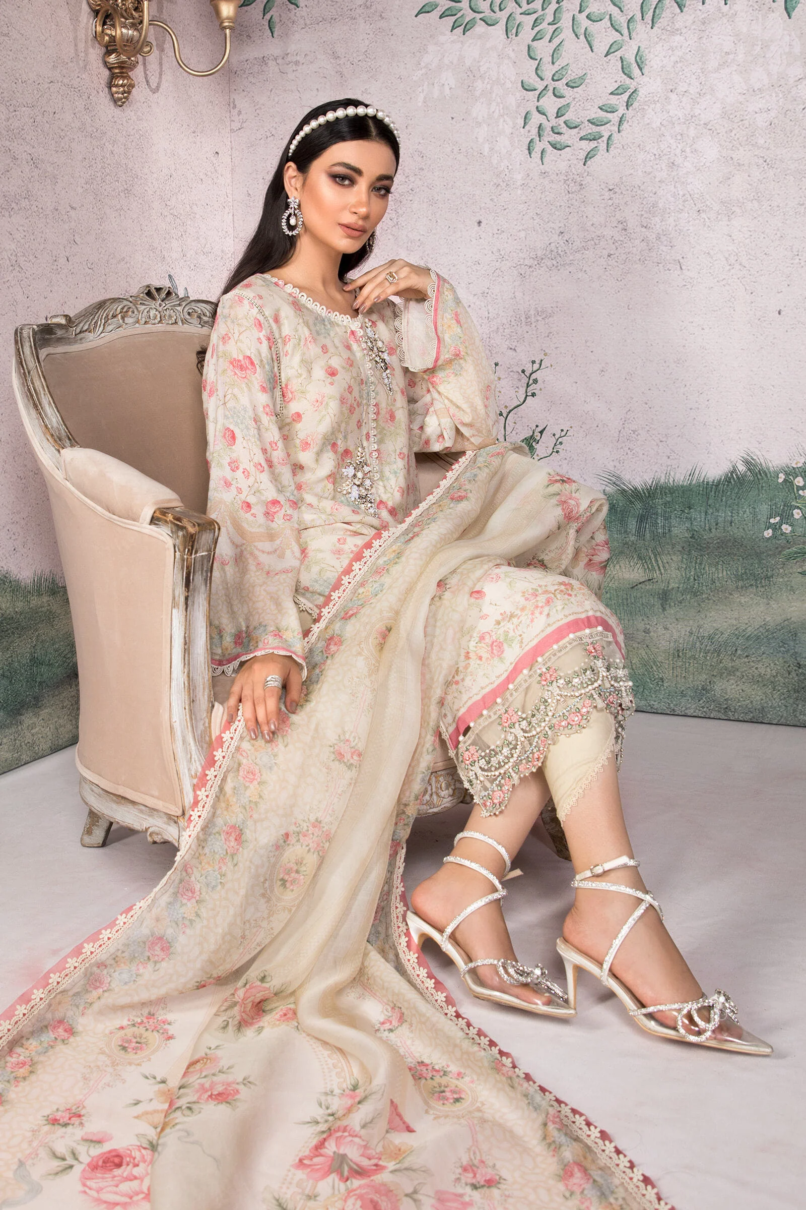 Unstitched Silk Net -  SN-106 - Image 2