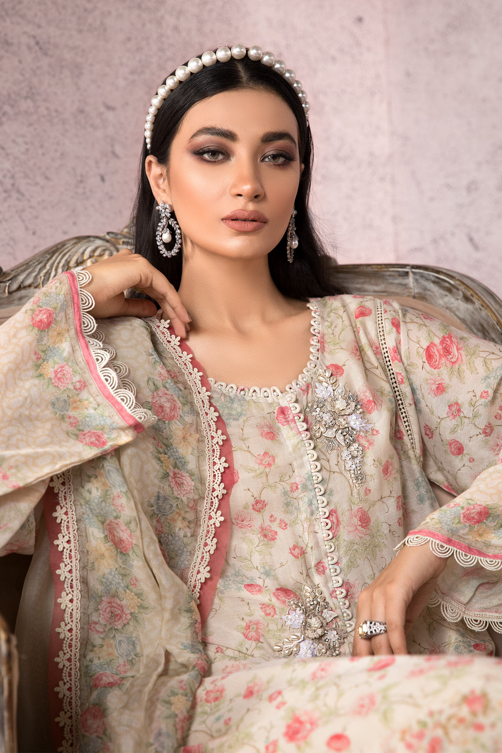 Unstitched Silk Net -  SN-106 - Image 3