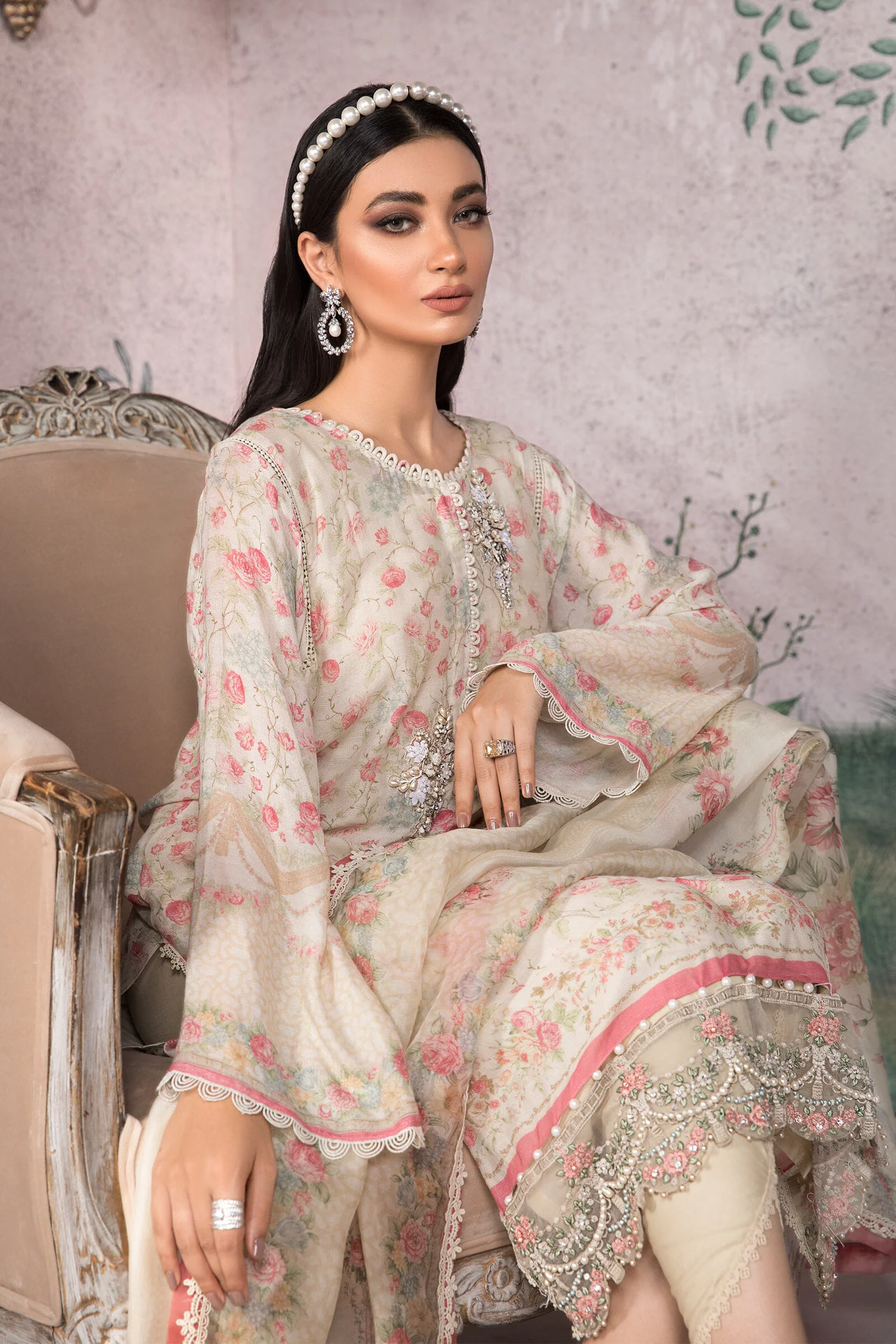 Unstitched Silk Net -  SN-106 - Image 4