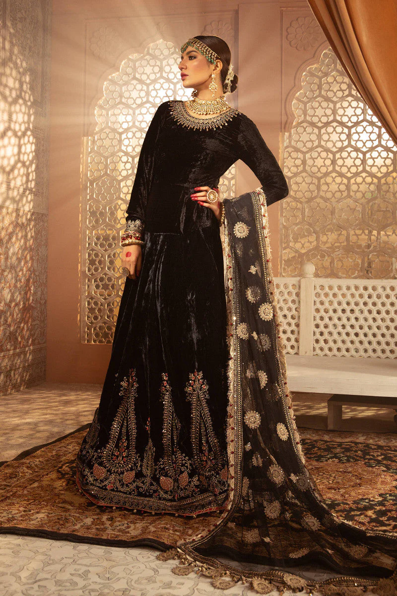 Unstitched Velvet VEL-20-104-Black - Image 3