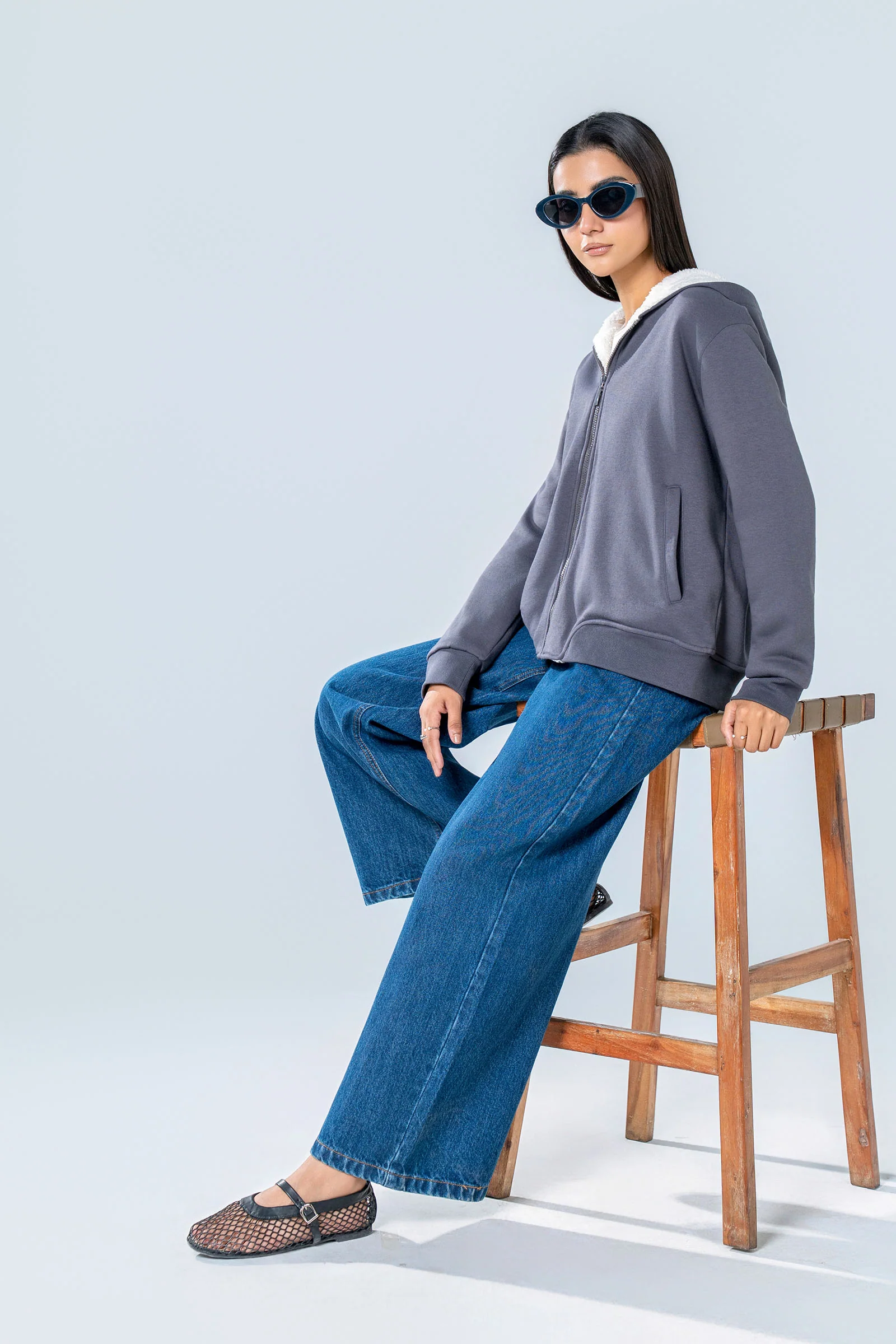 Sherpa Zipped Hoodie - Image 2
