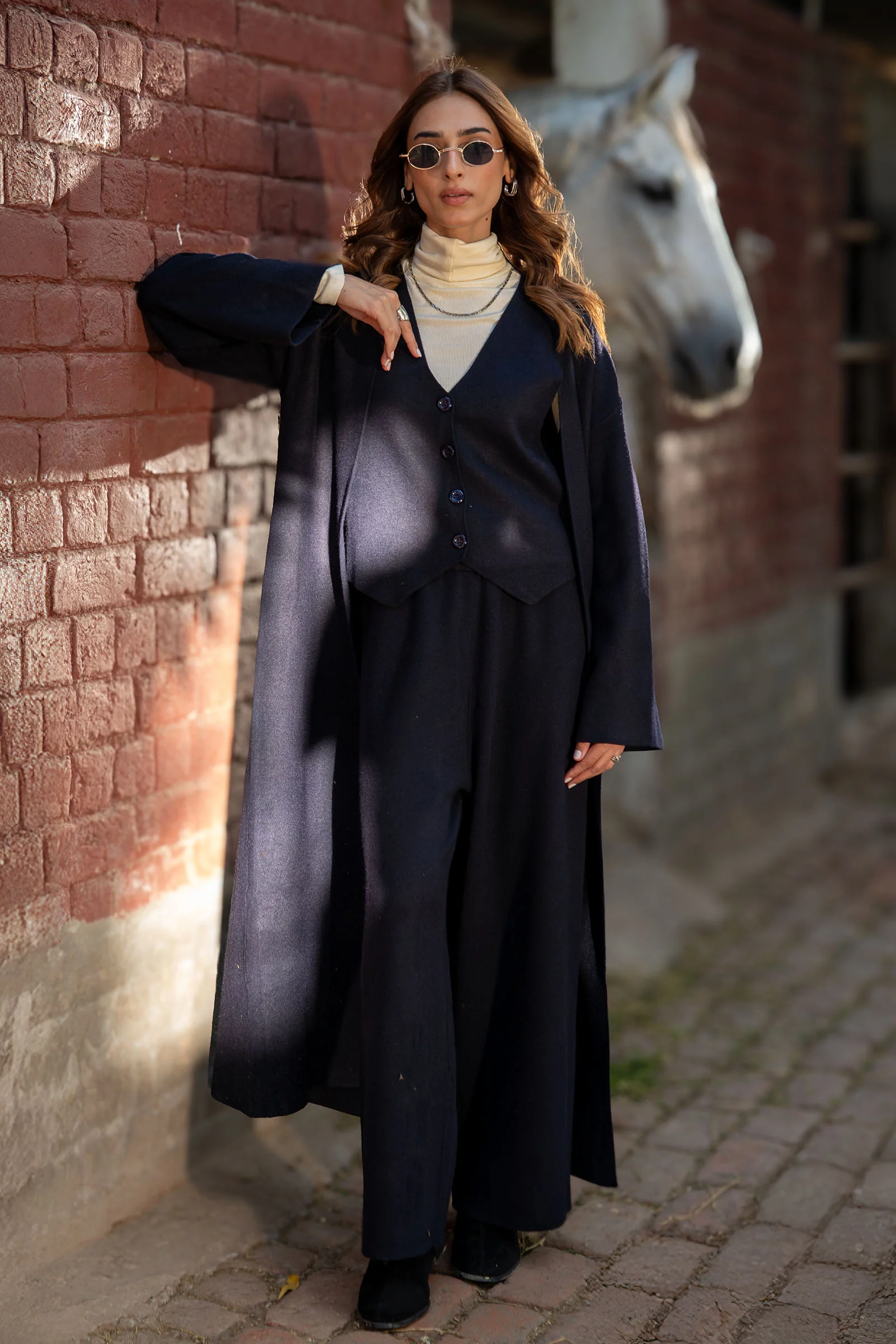 Knitted Cardigan Set