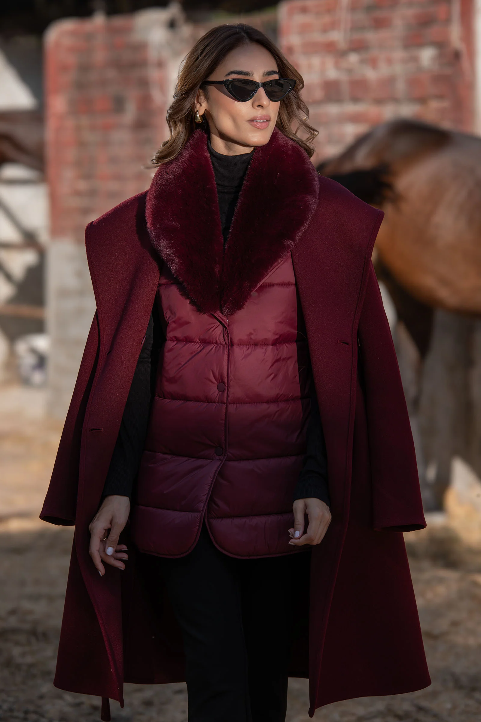 Wool Hooded Coat