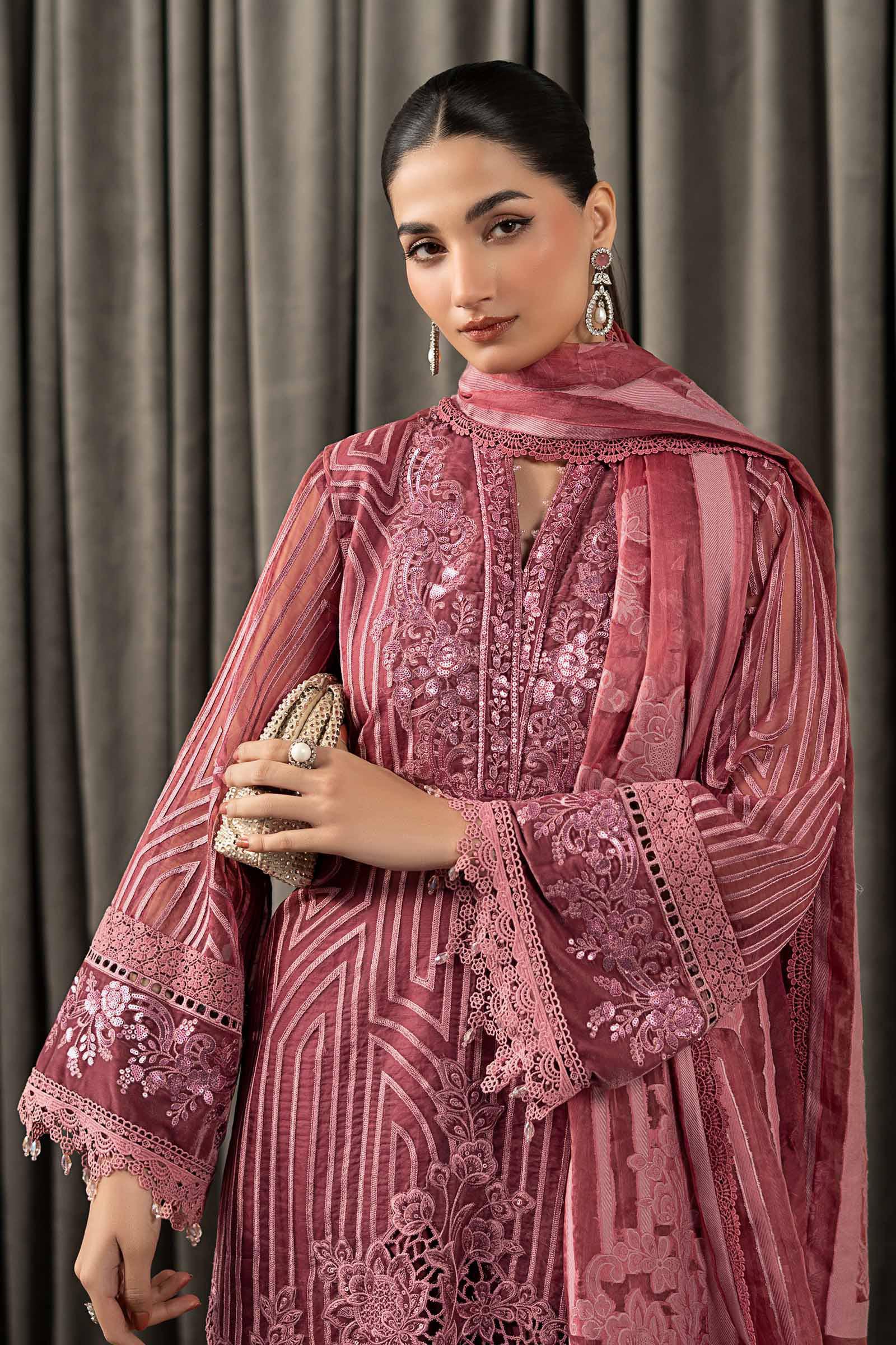 3 Piece Embroidered Organza Suit - Image 2